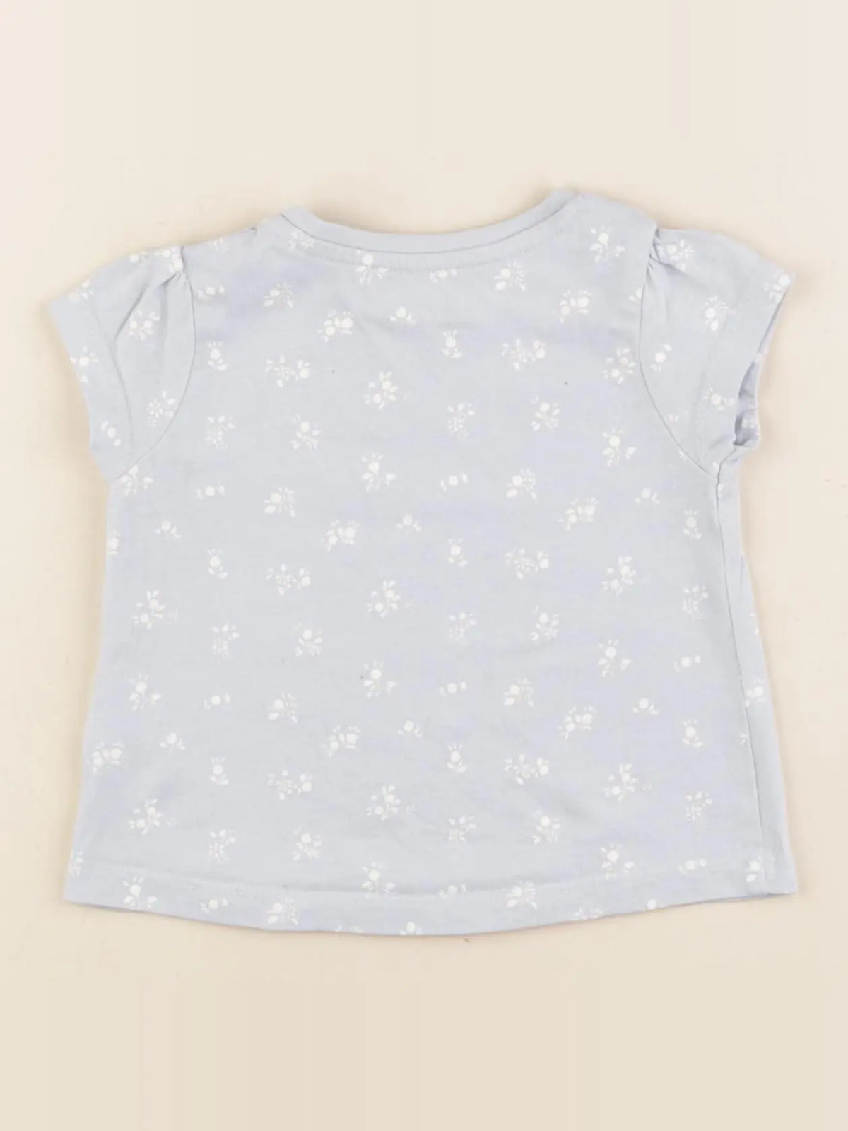 Vertbaudet - tee-shirt bleu - 6 mois