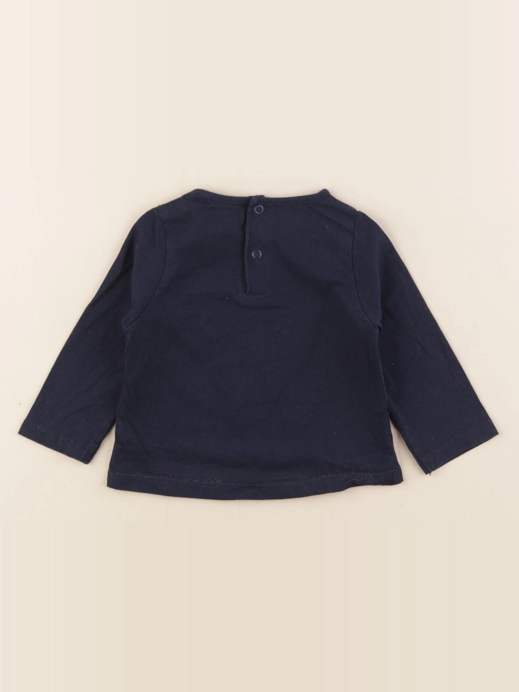 Vertbaudet - tee-shirt bleu - 6 mois