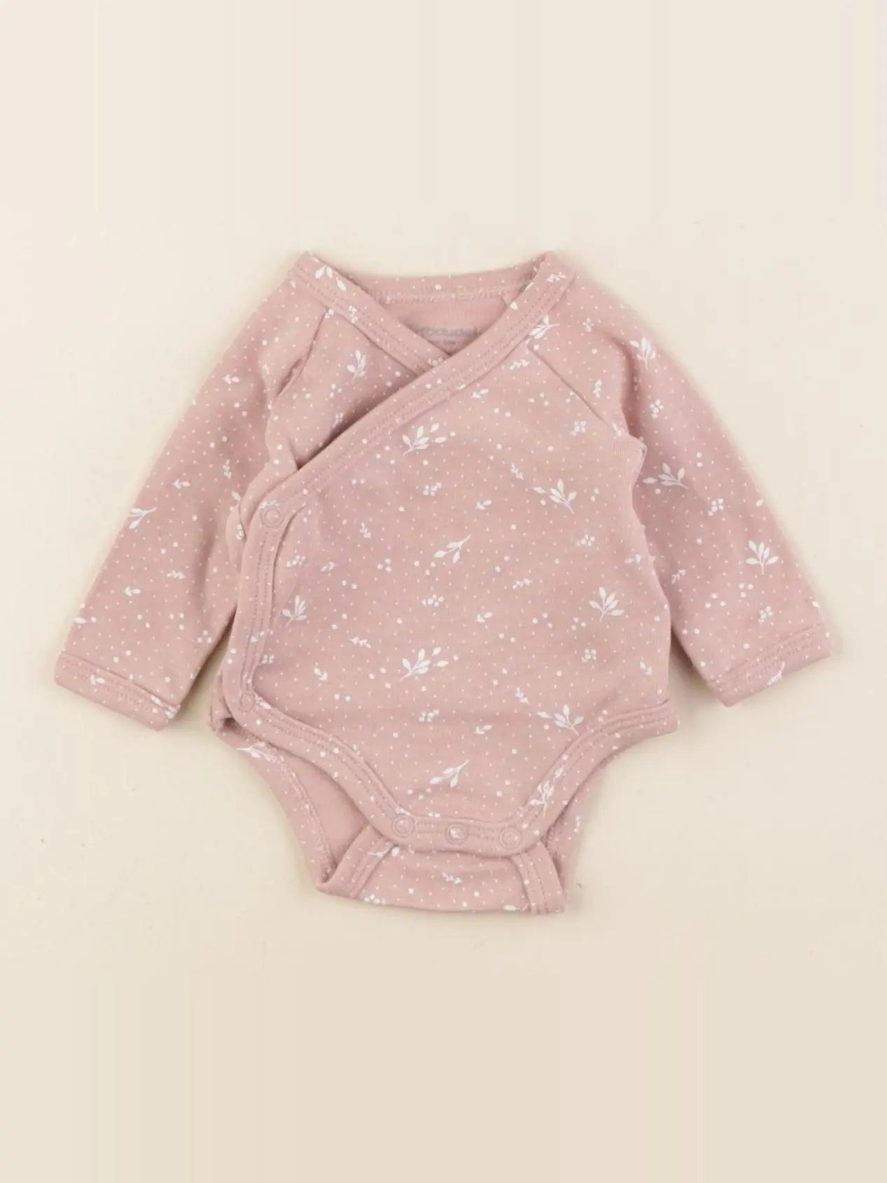 Vertbaudet - body rose - 0 mois