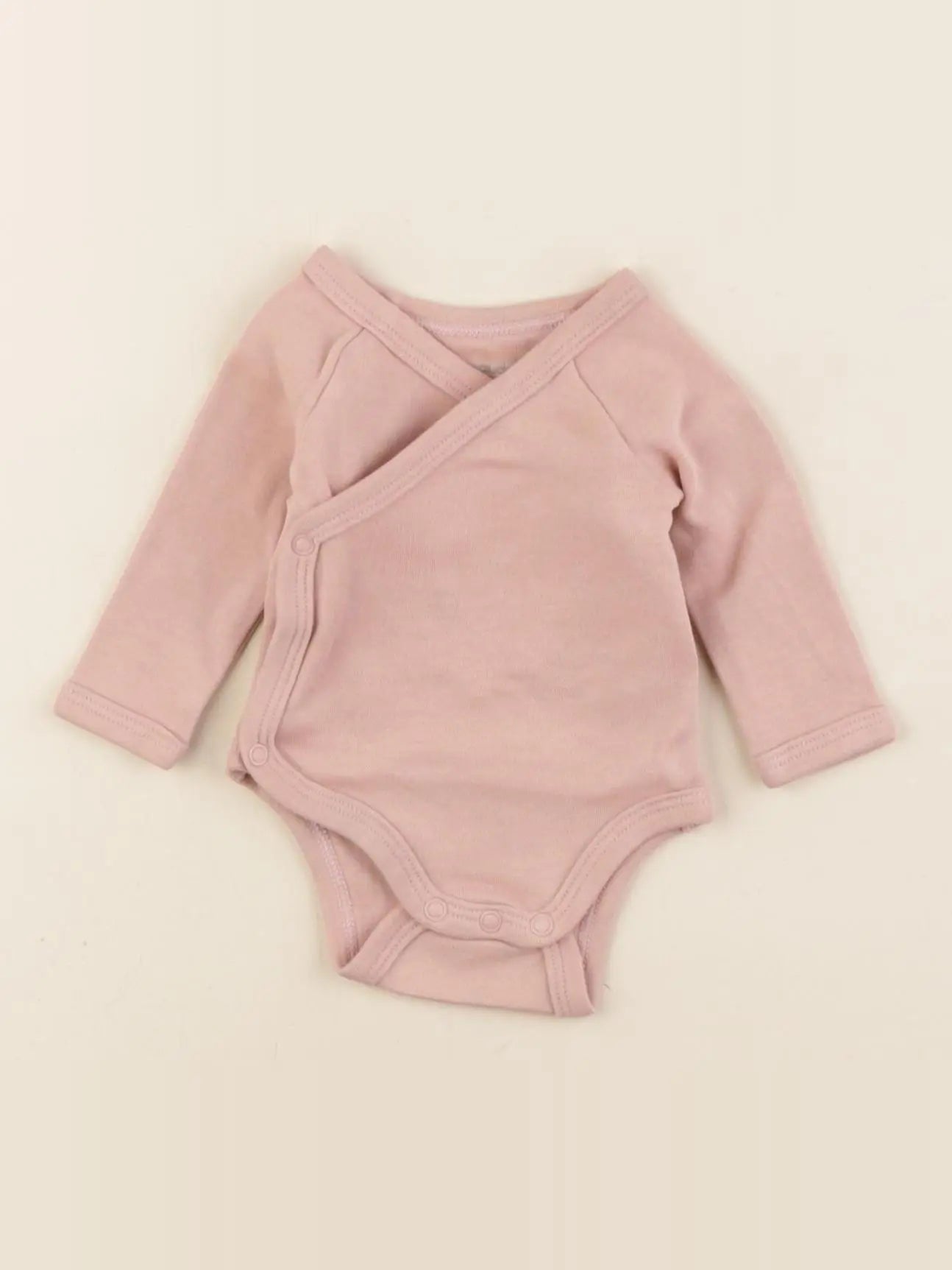 Vertbaudet - body rose - 0 mois