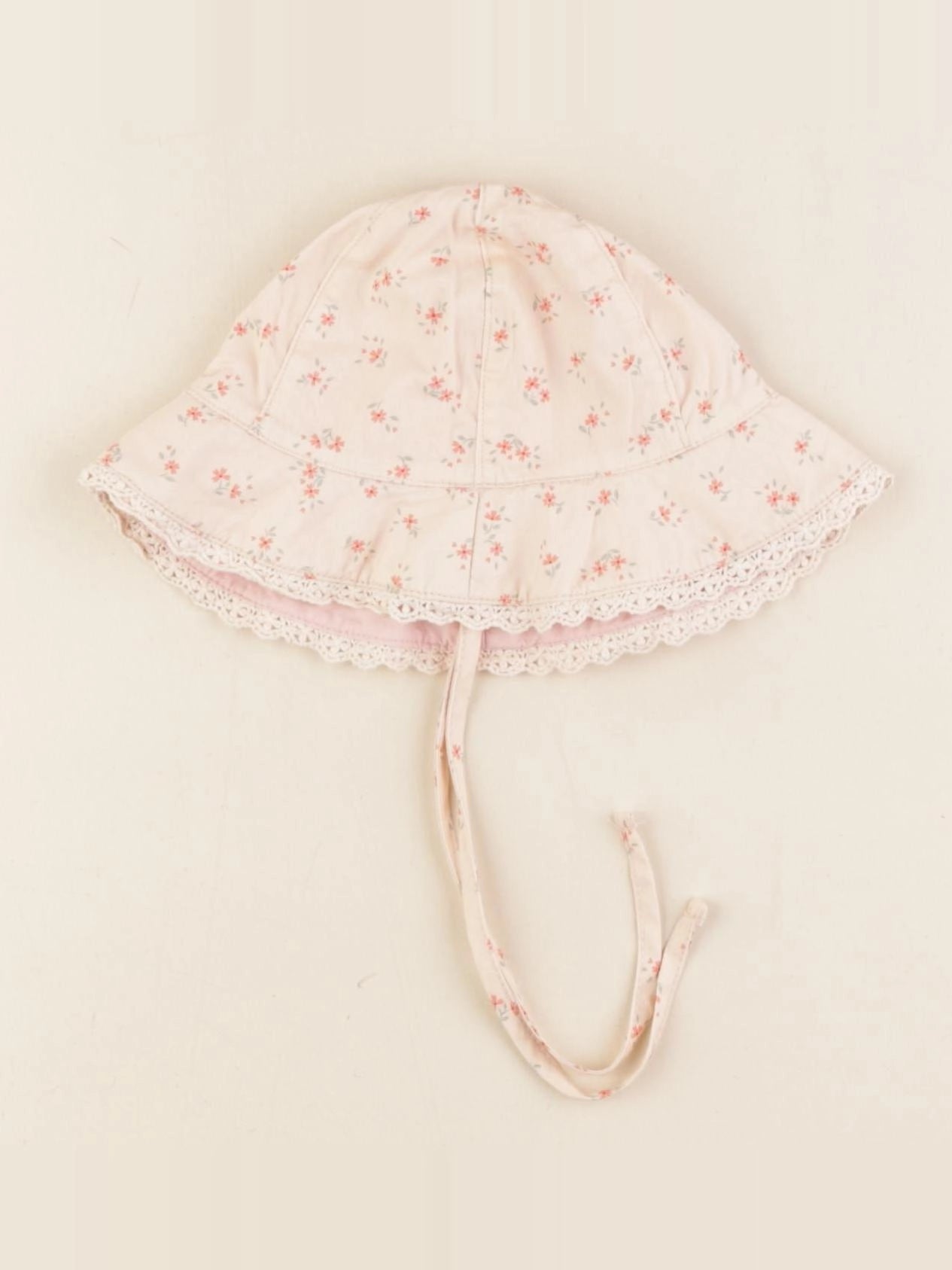 Vertbaudet - bonnet rose - 3/6 mois