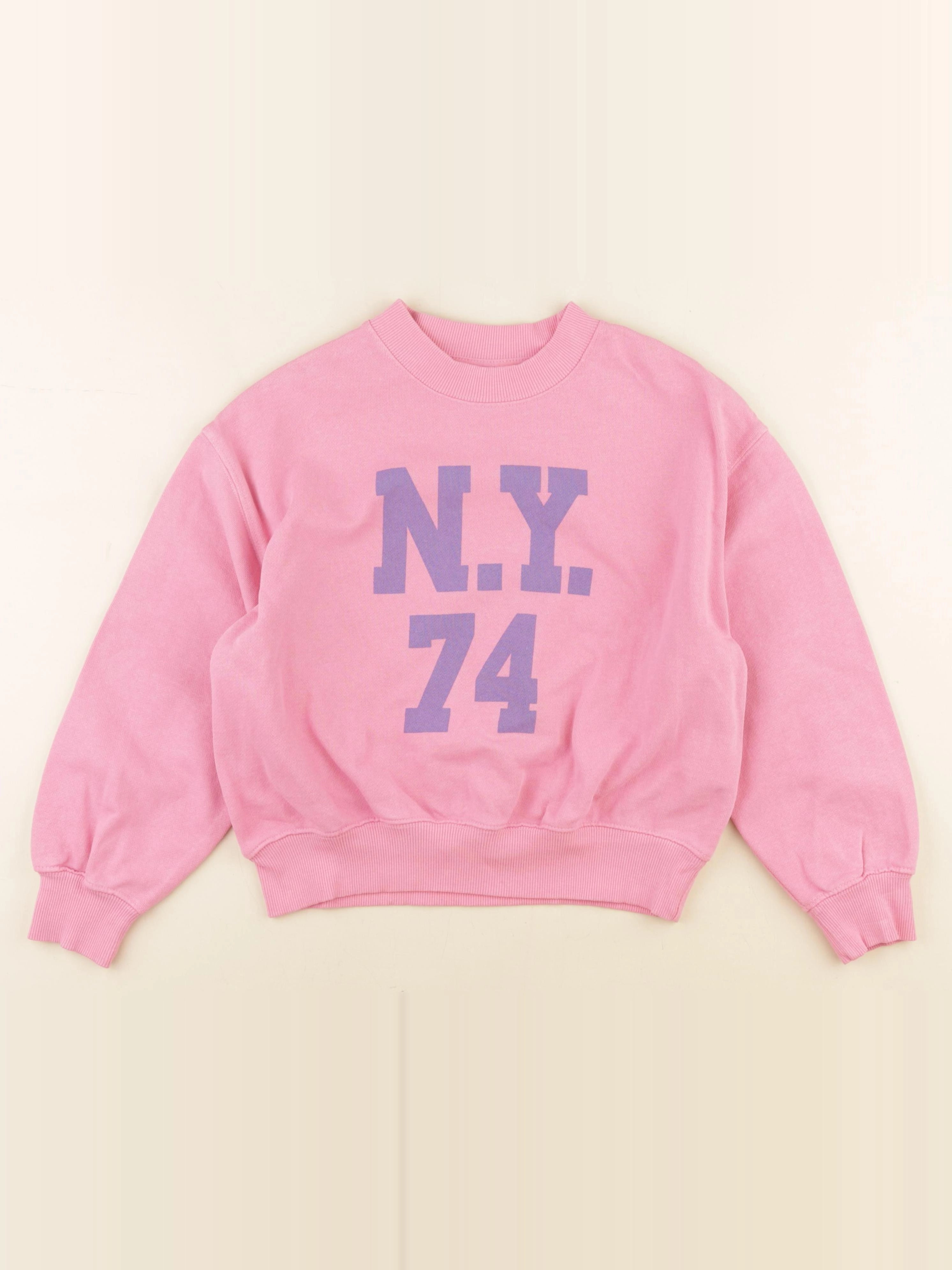 Zara - sweat rose - 8/9 ans