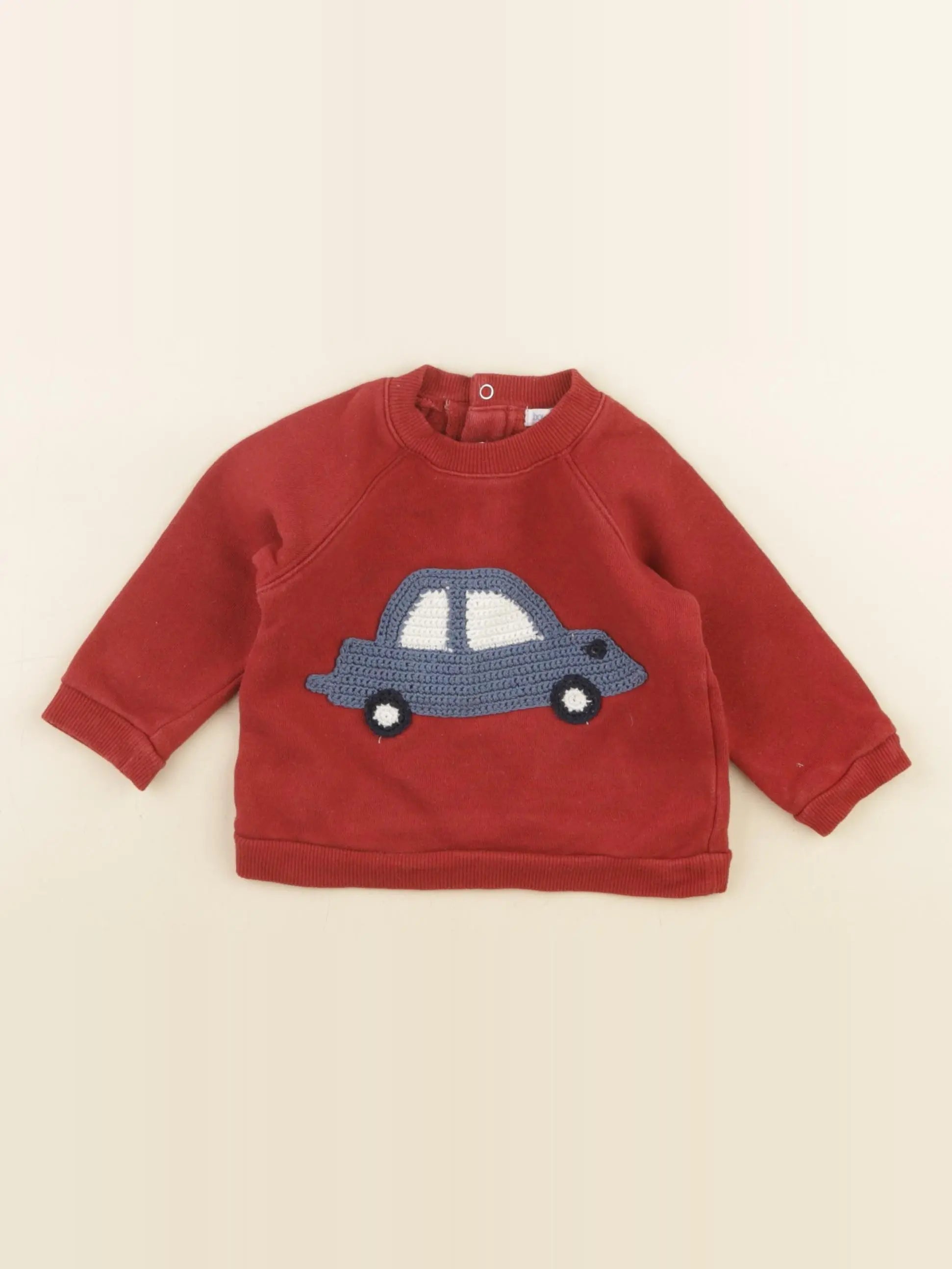 Boutchou - sweat rouge - 6 mois