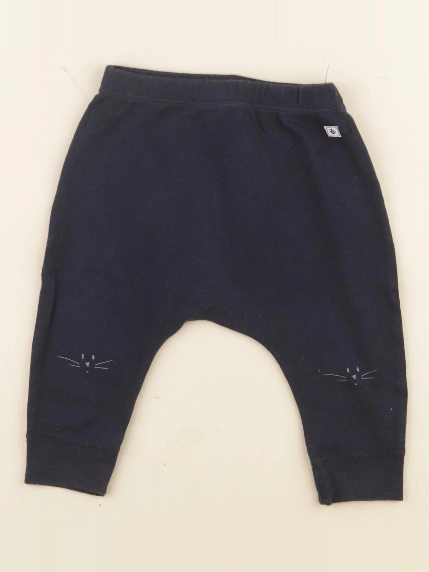 Petit Bateau - sarouel bleu - 6 mois