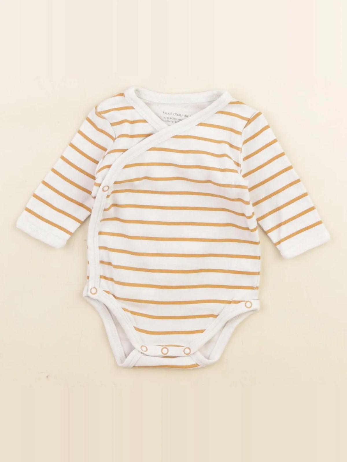 Boutchou - body jaune, blanc - 1 mois