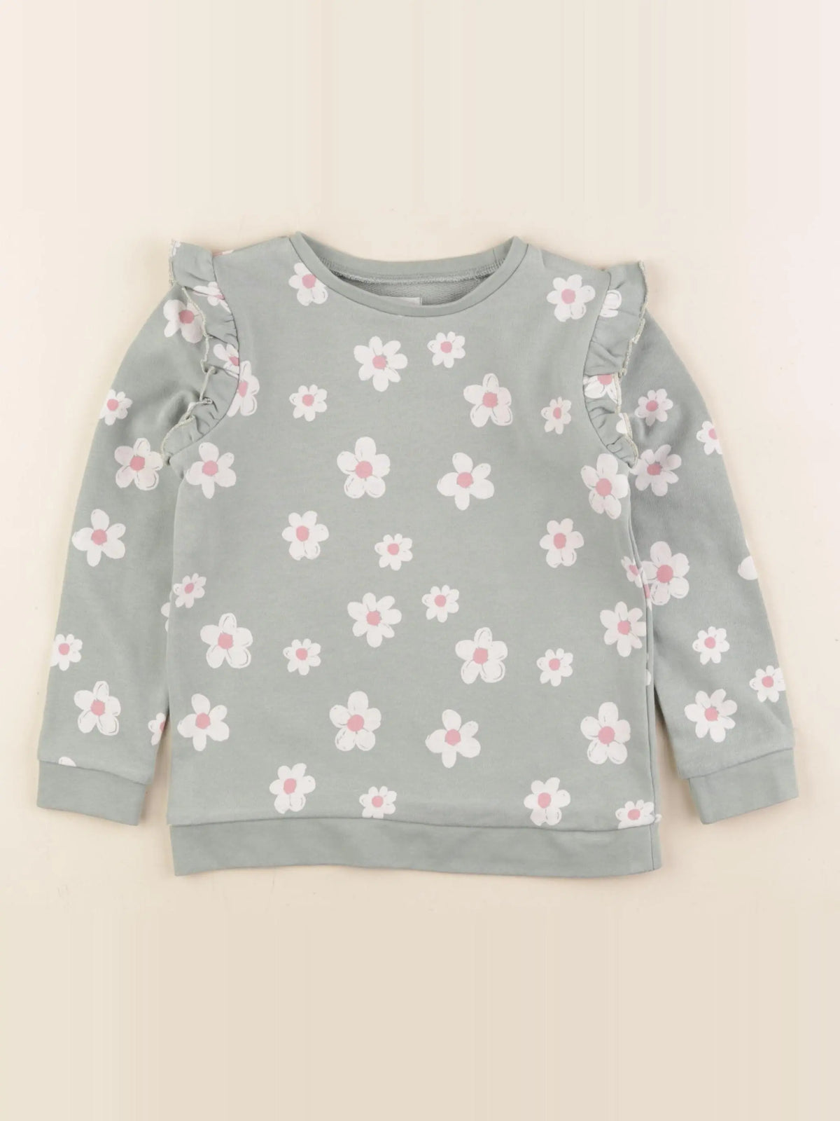 Vertbaudet - sweat vert - 4 ans