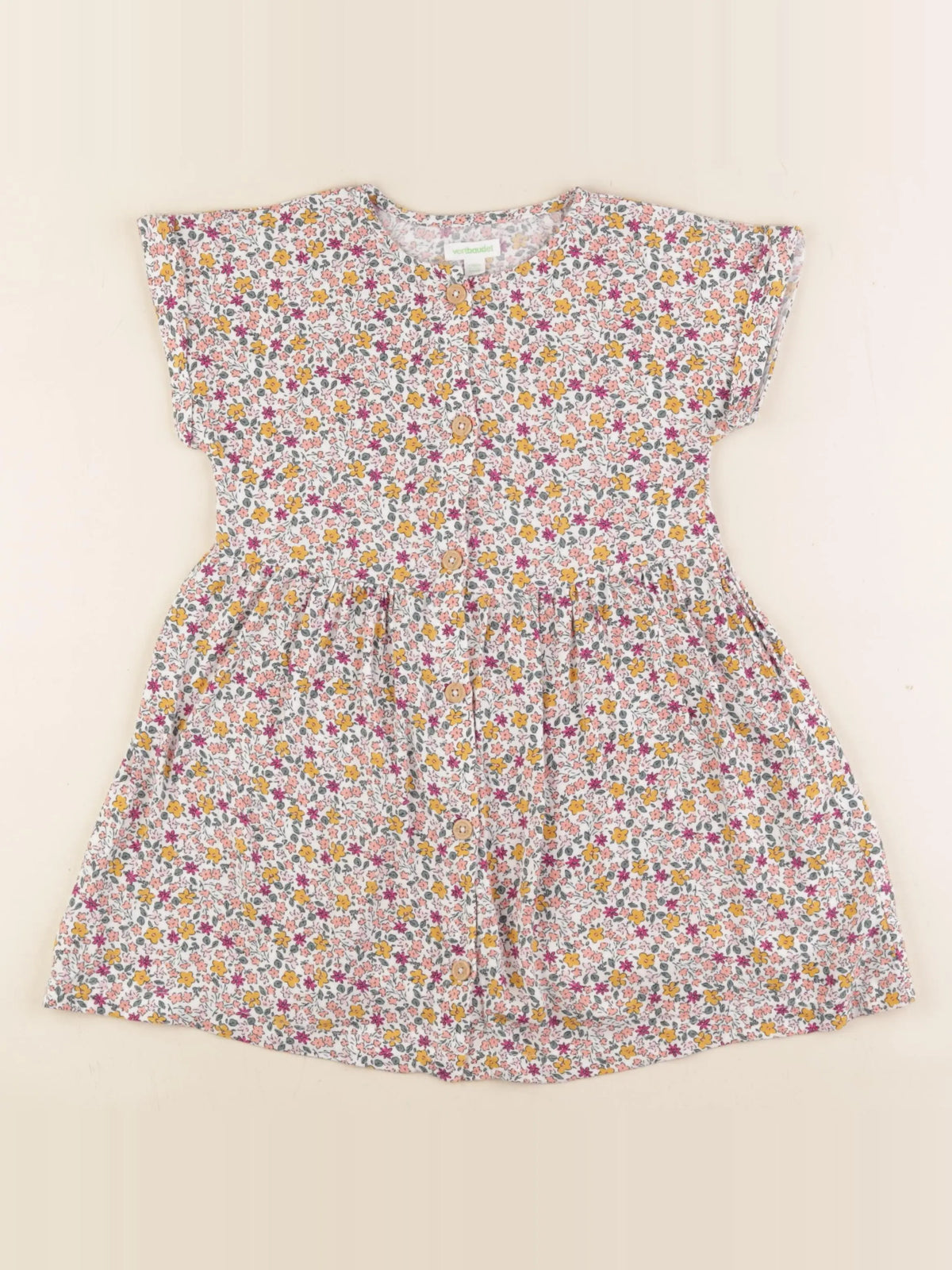 Vertbaudet - robe multicolore - 5 ans