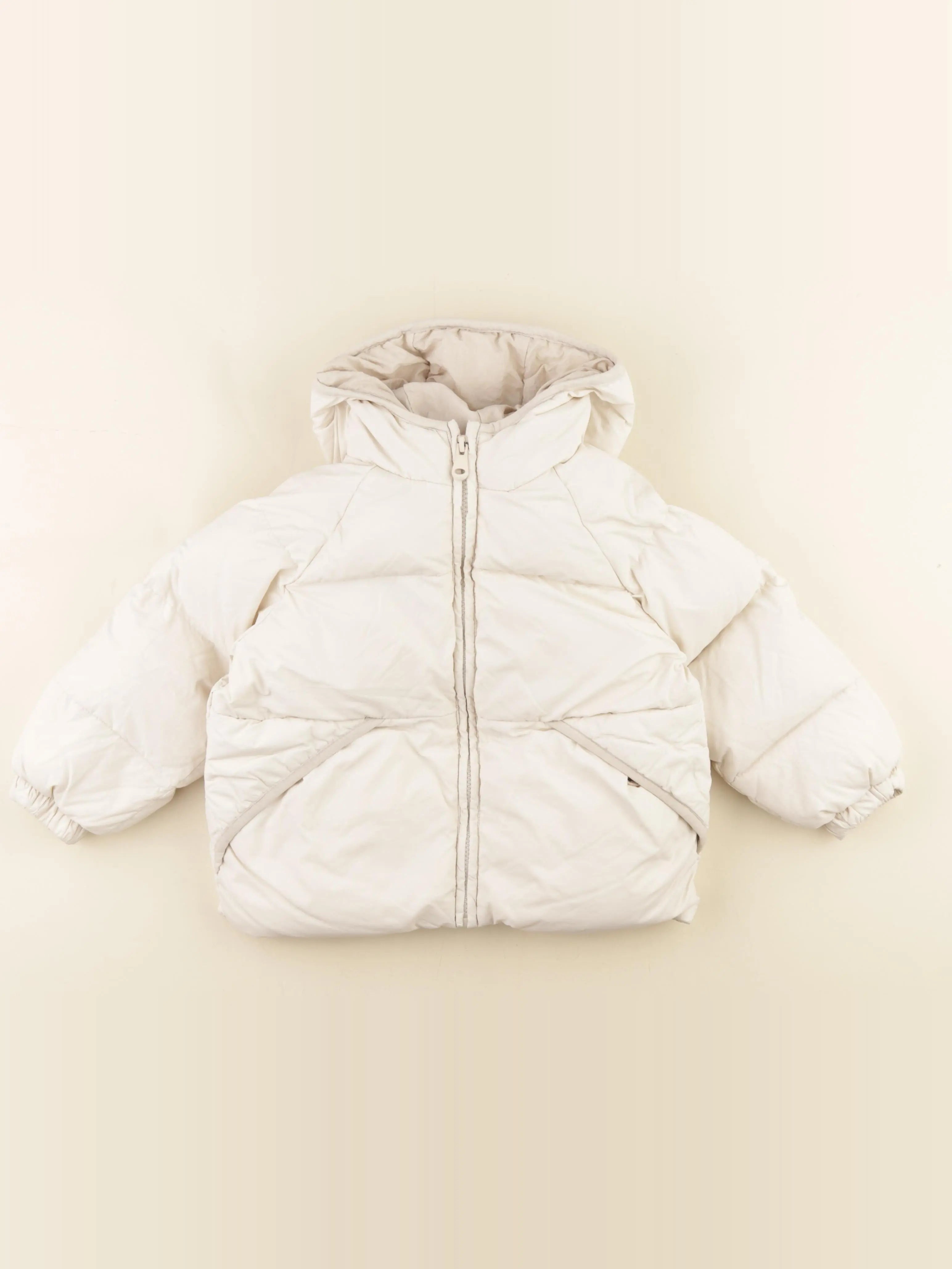 Zara - doudoune beige - 2/3 ans