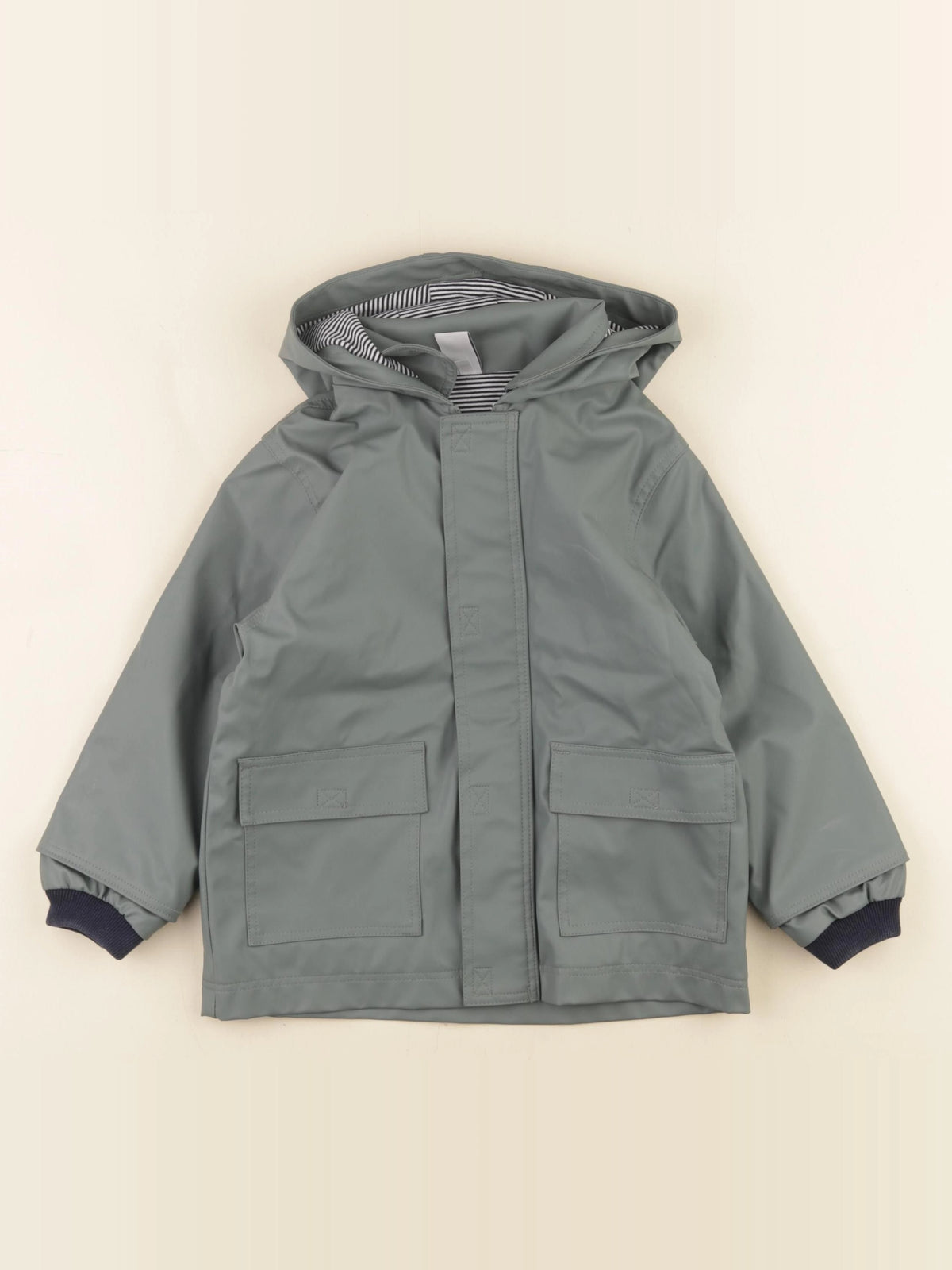 Petit Bateau - imperméable vert - 3 ans
