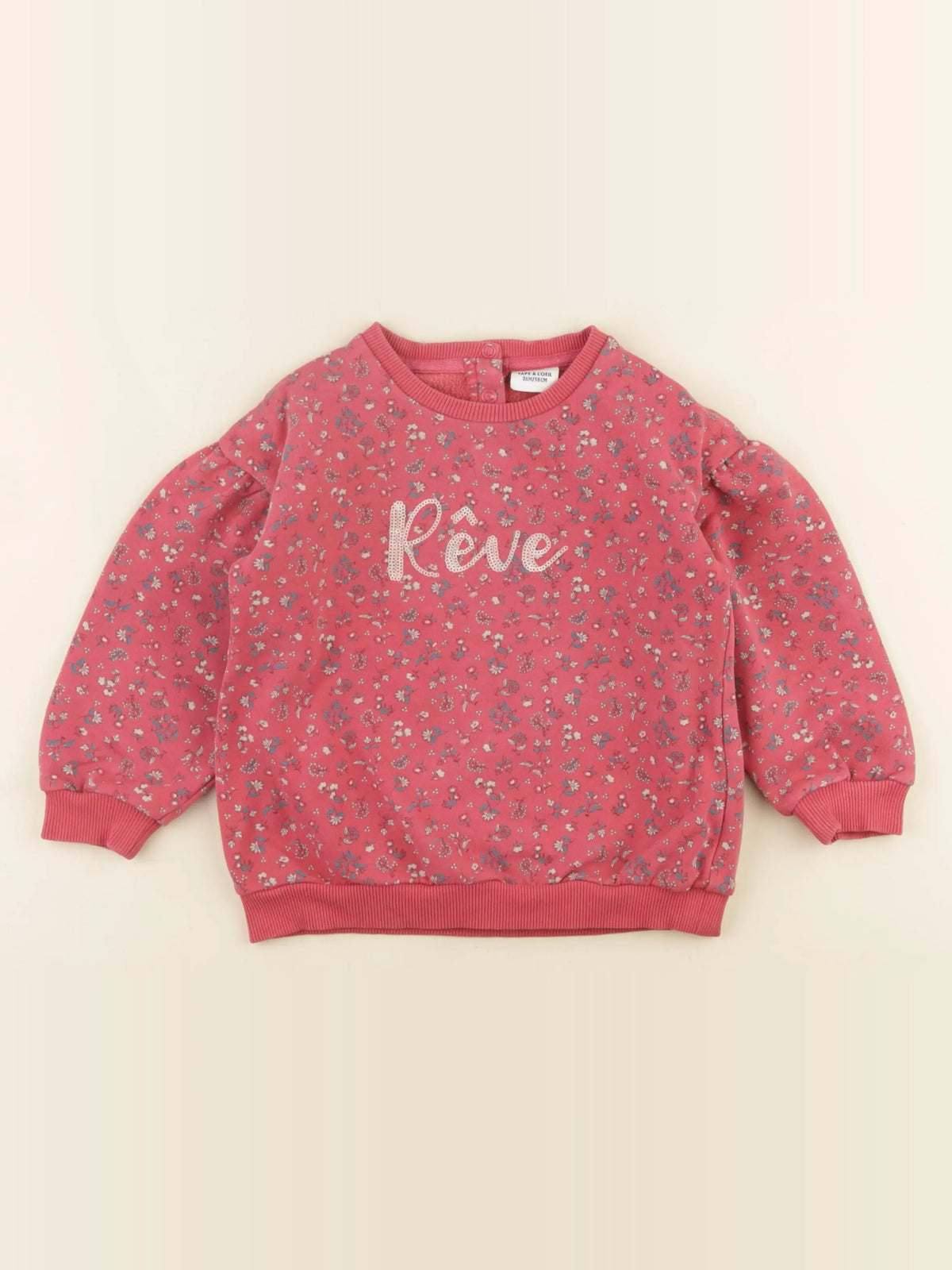 Tape à l'oeil - sweat rose - 36 mois