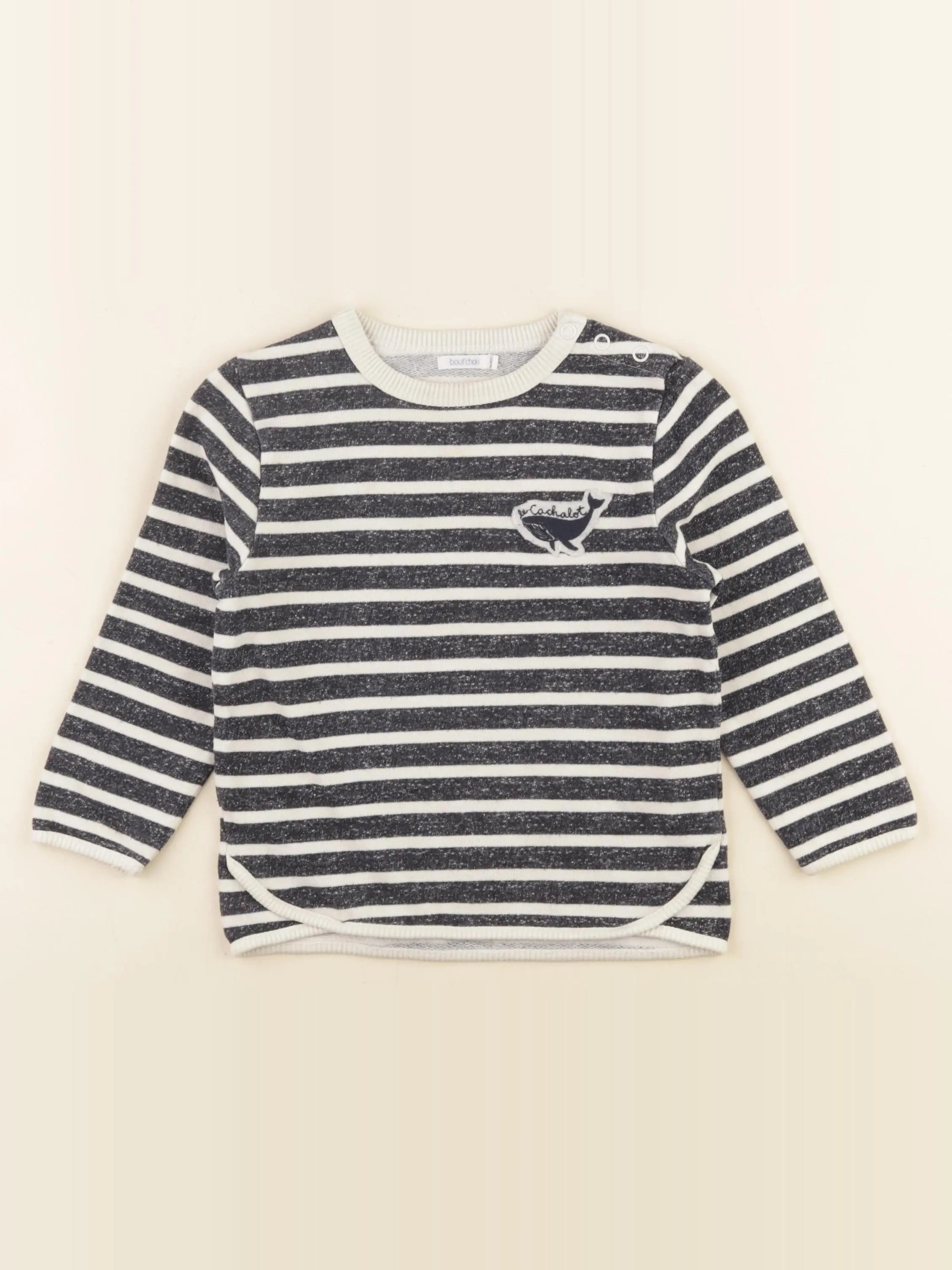 Boutchou - sweat bleu - 36 mois