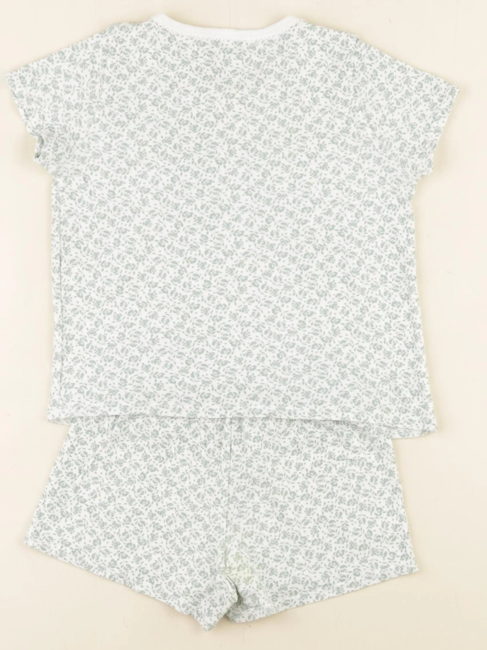 Petit Bateau - pyjama coton vert - 4 ans