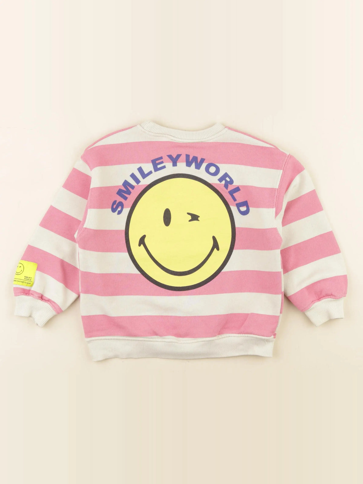 Zara - sweat imprimé au dos rose - 3 ans