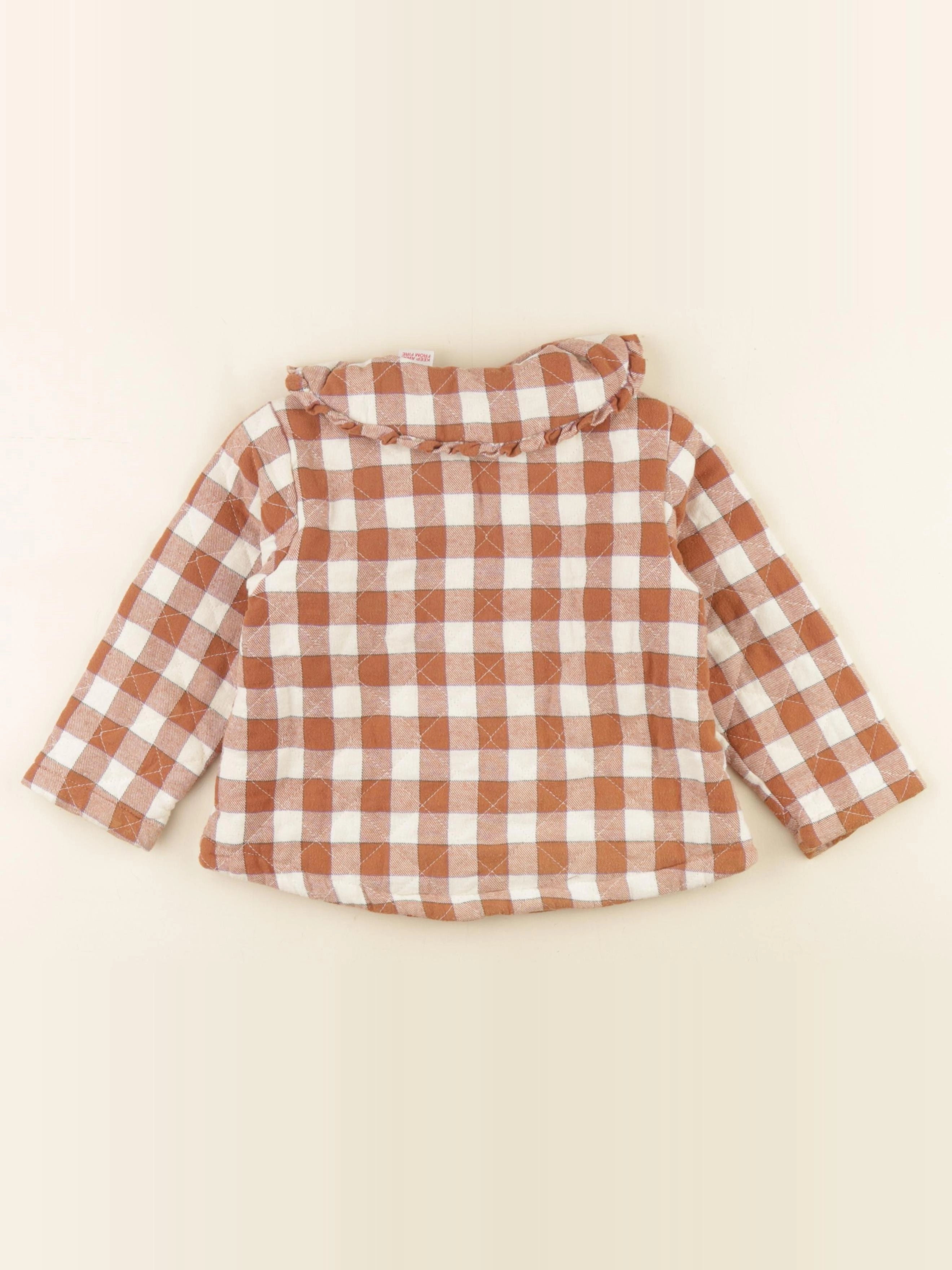 Zara - veste doublé marron - 2/3 ans