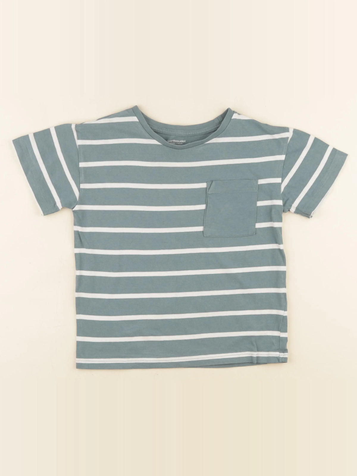 Vertbaudet - tee-shirt vert - 6 ans