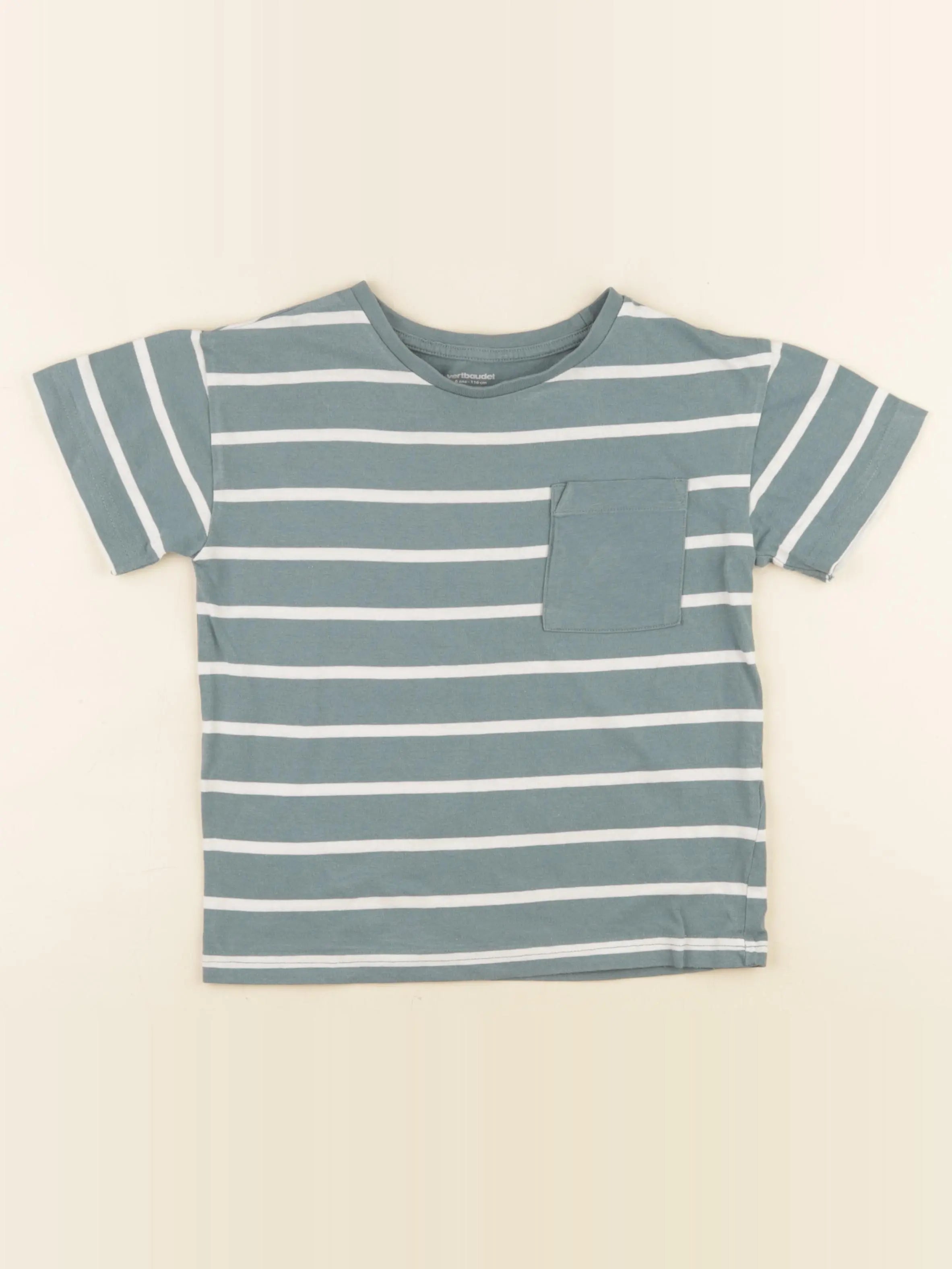 Vertbaudet - tee-shirt vert - 6 ans