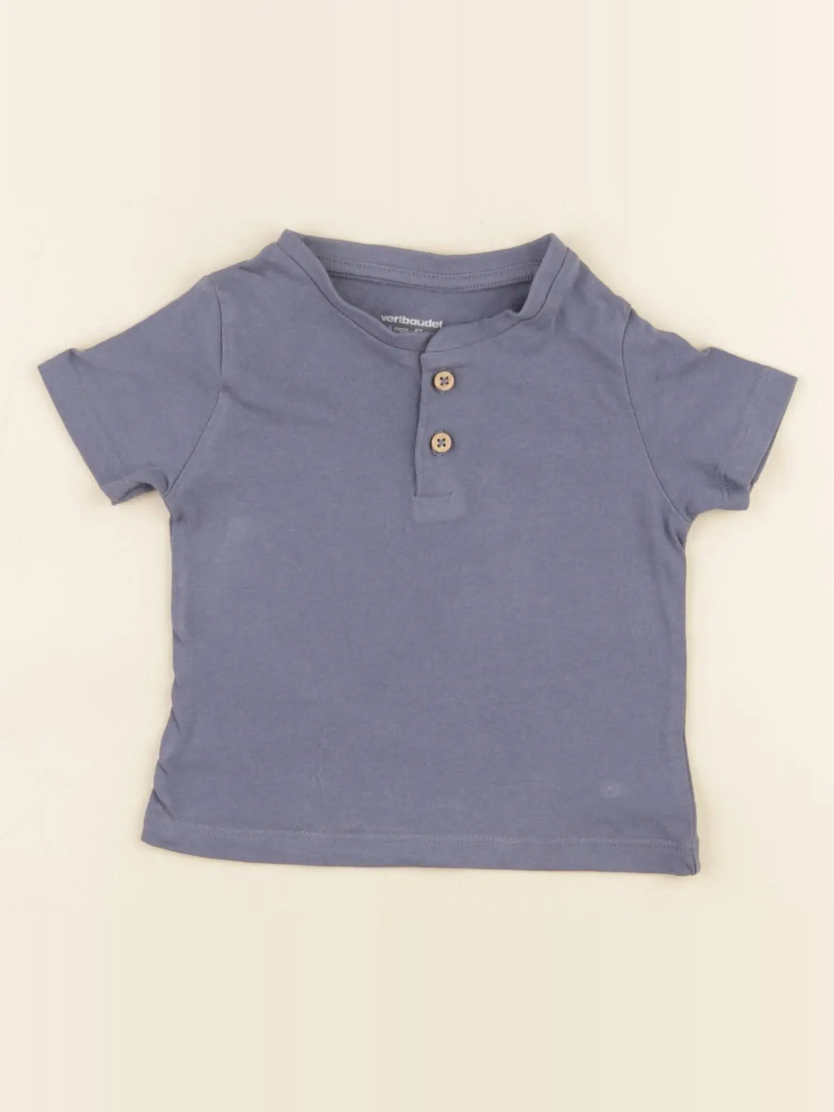 Vertbaudet - tee-shirt bleu - 6 mois