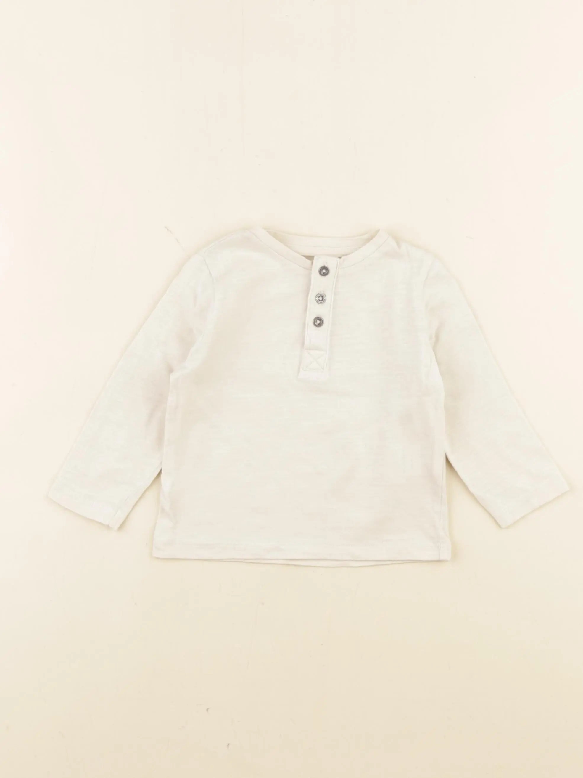 Vertbaudet - tee-shirt beige - 6 mois