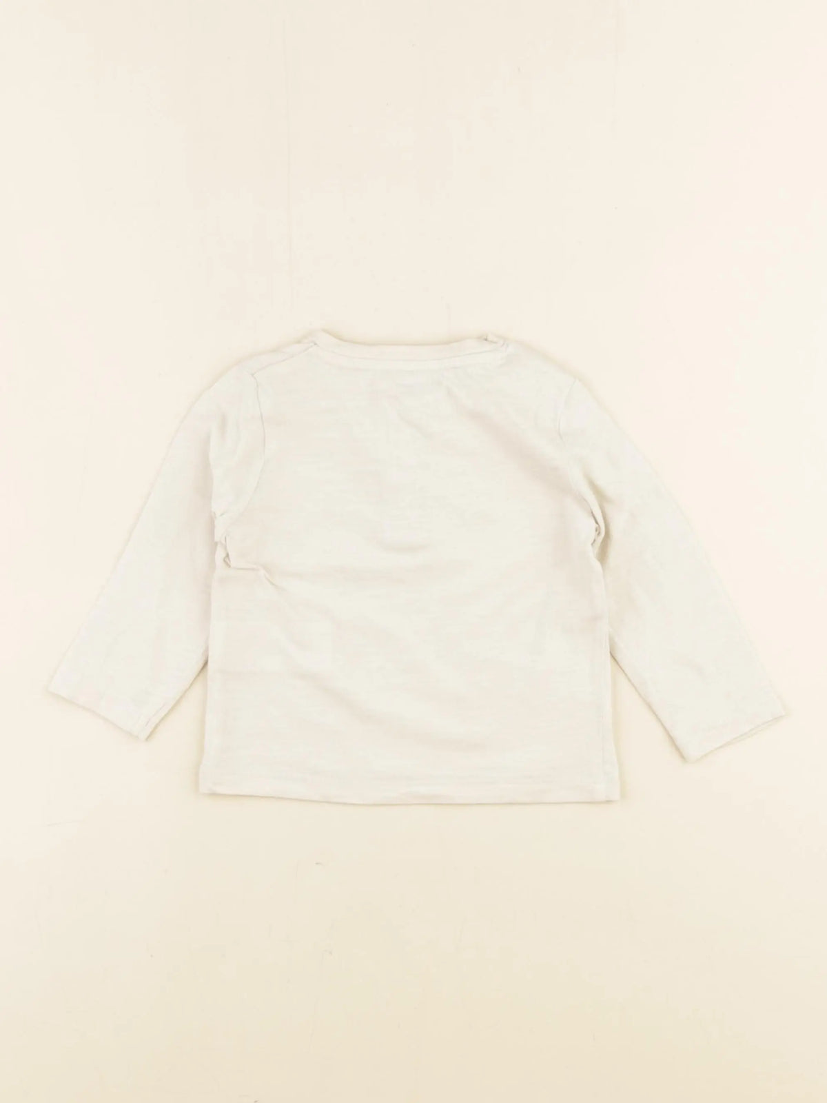 Vertbaudet - tee-shirt beige - 6 mois