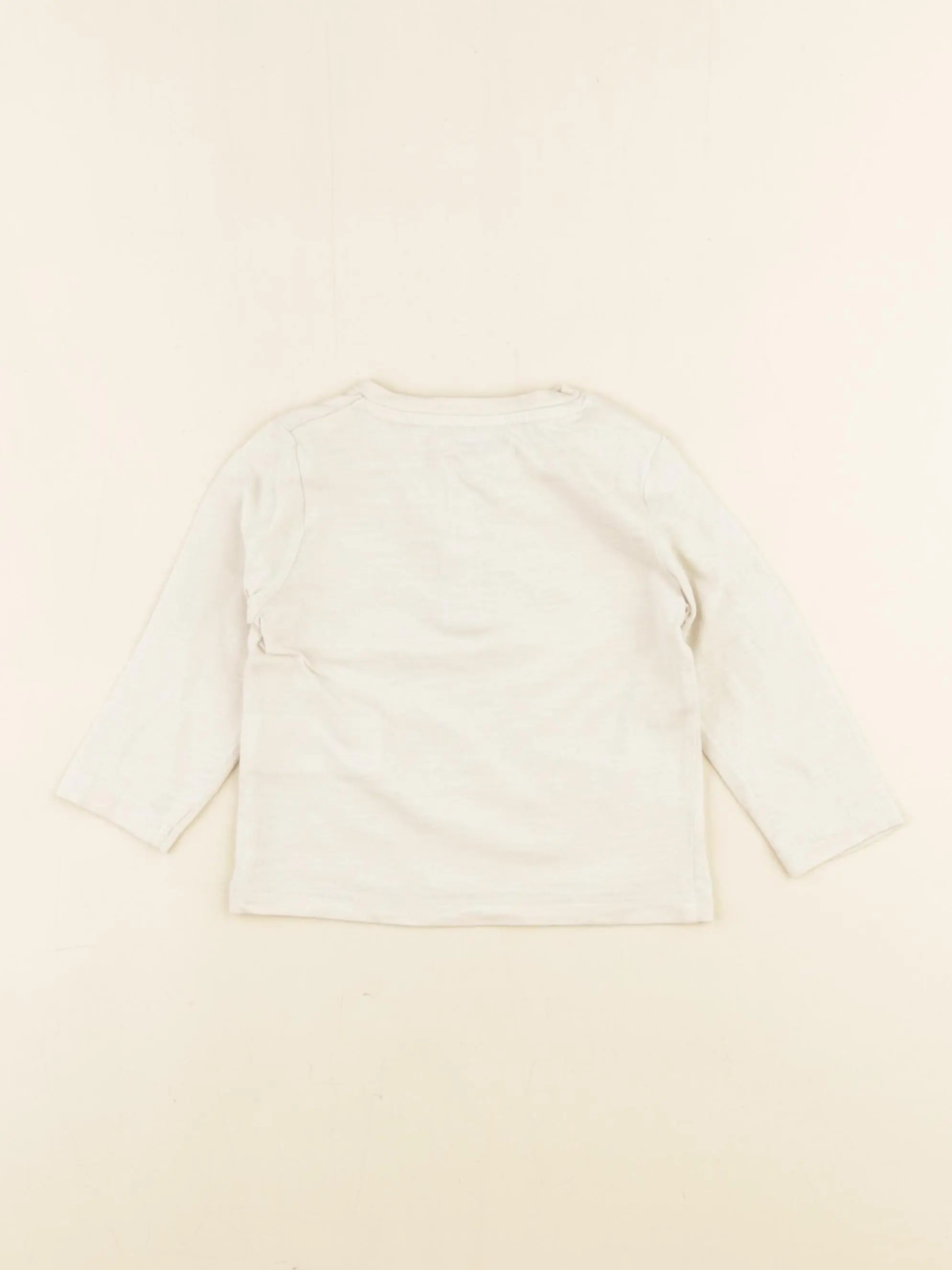 Vertbaudet - tee-shirt beige - 6 mois