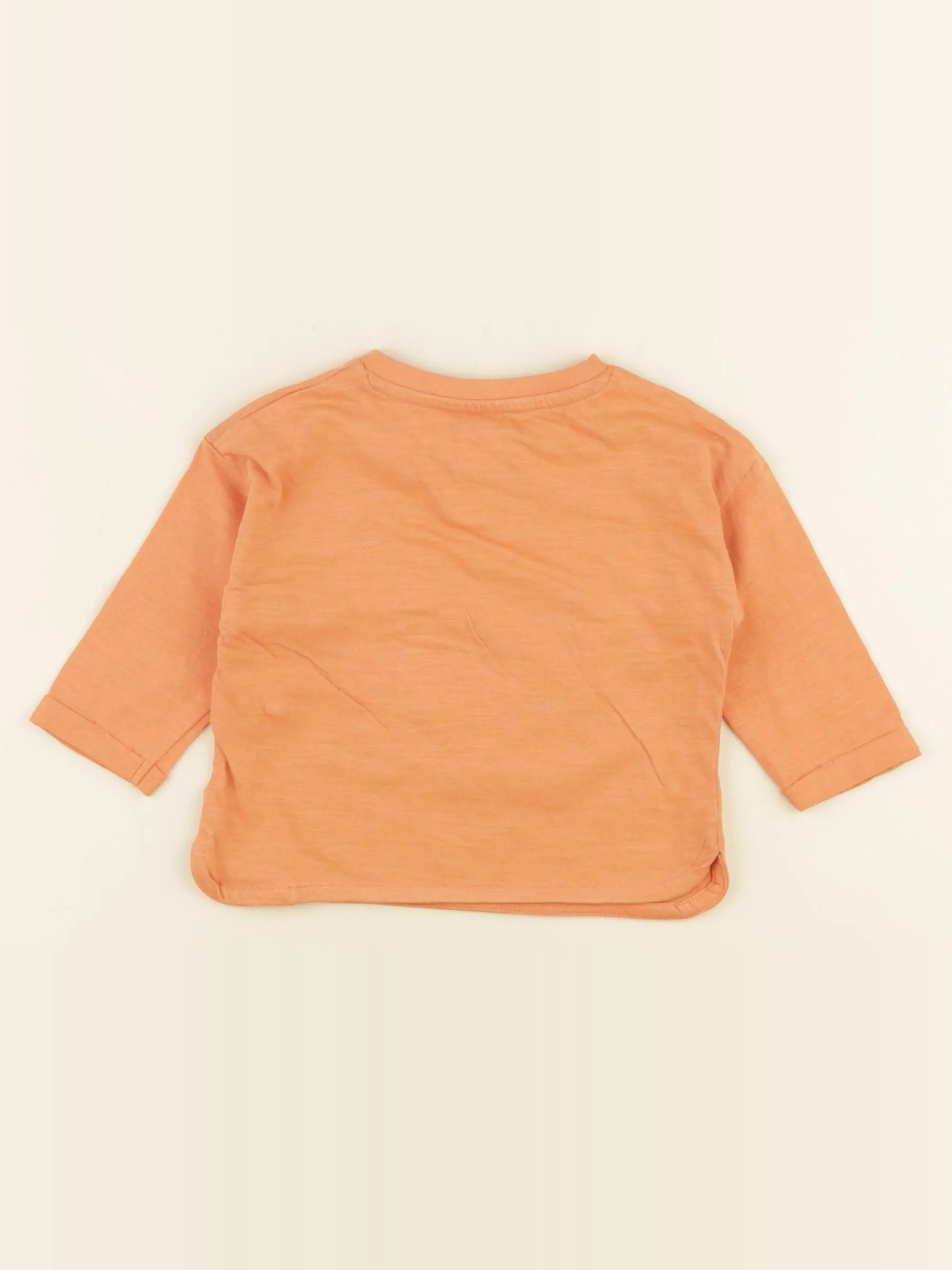 Vertbaudet - tee-shirt orange - 6 mois