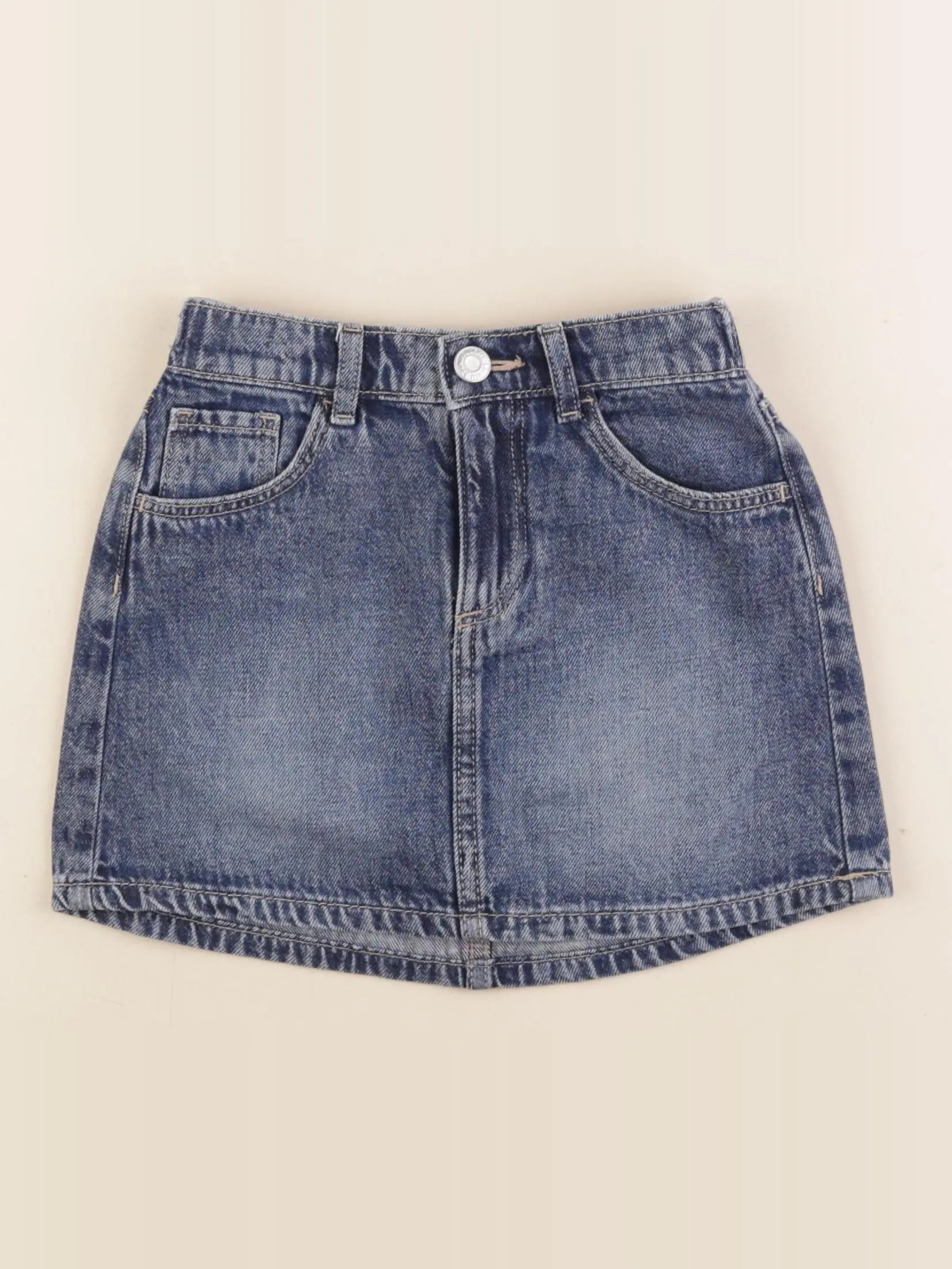 H&M - jupe bleu - 4/5 ans