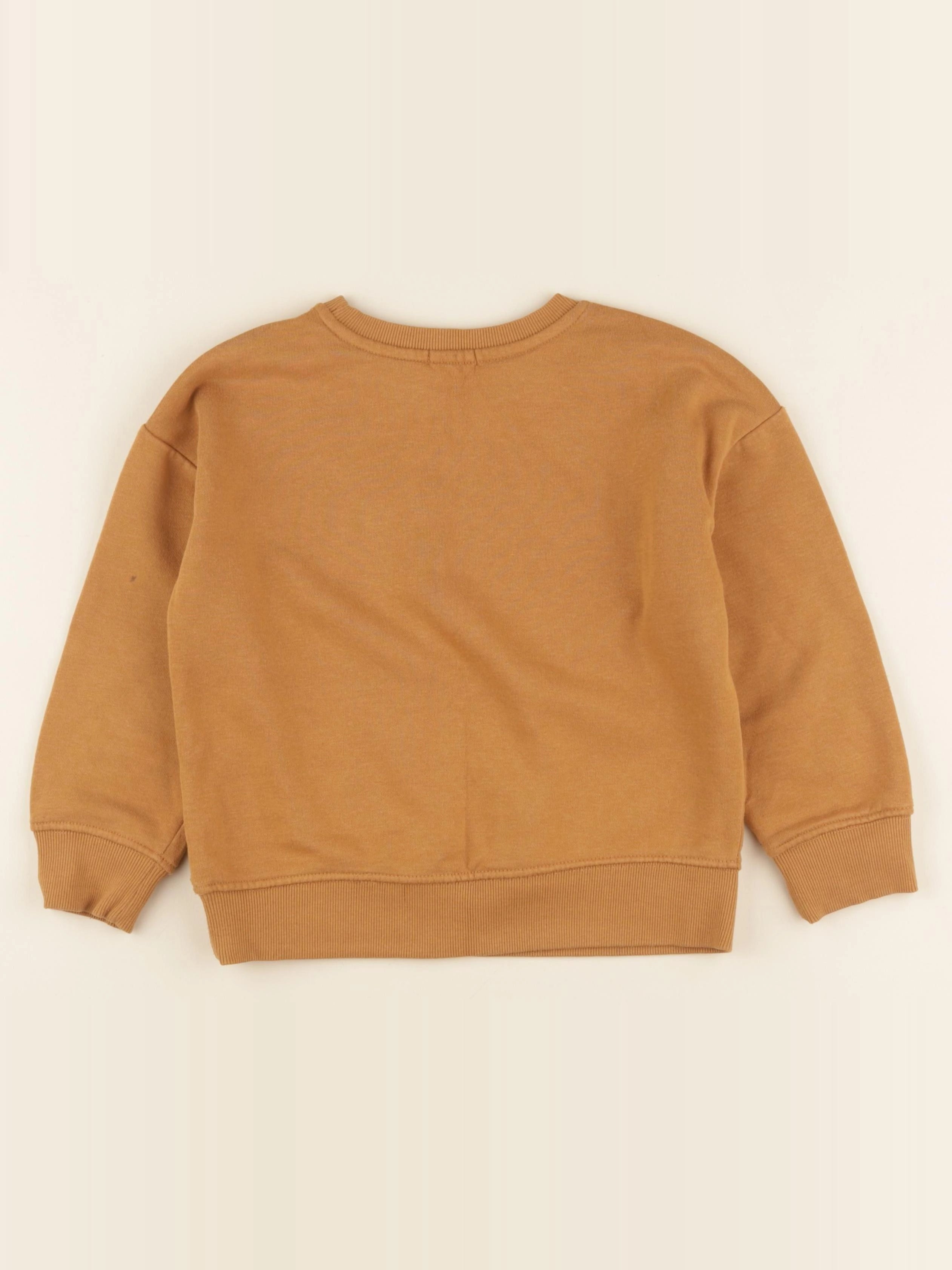 Vertbaudet - sweat marron - 6 ans