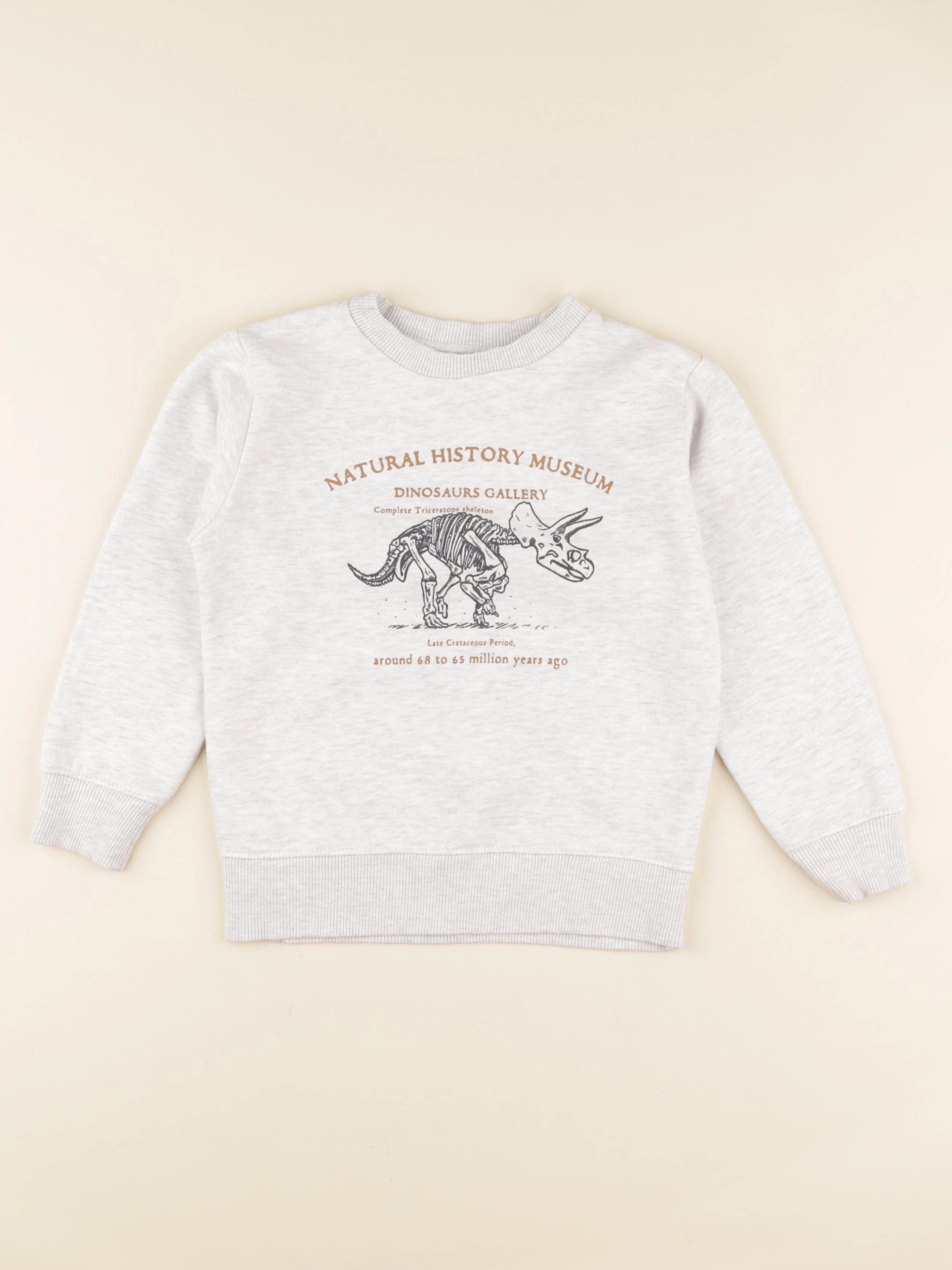 Vertbaudet - sweat gris - 6 ans