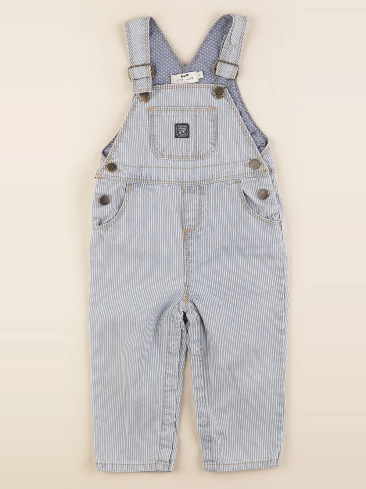 Cyrillus - salopette bleu - 12 mois