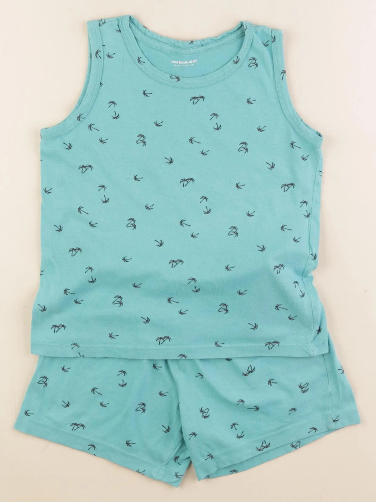 Vertbaudet - pyjama coton bleu - 6 ans