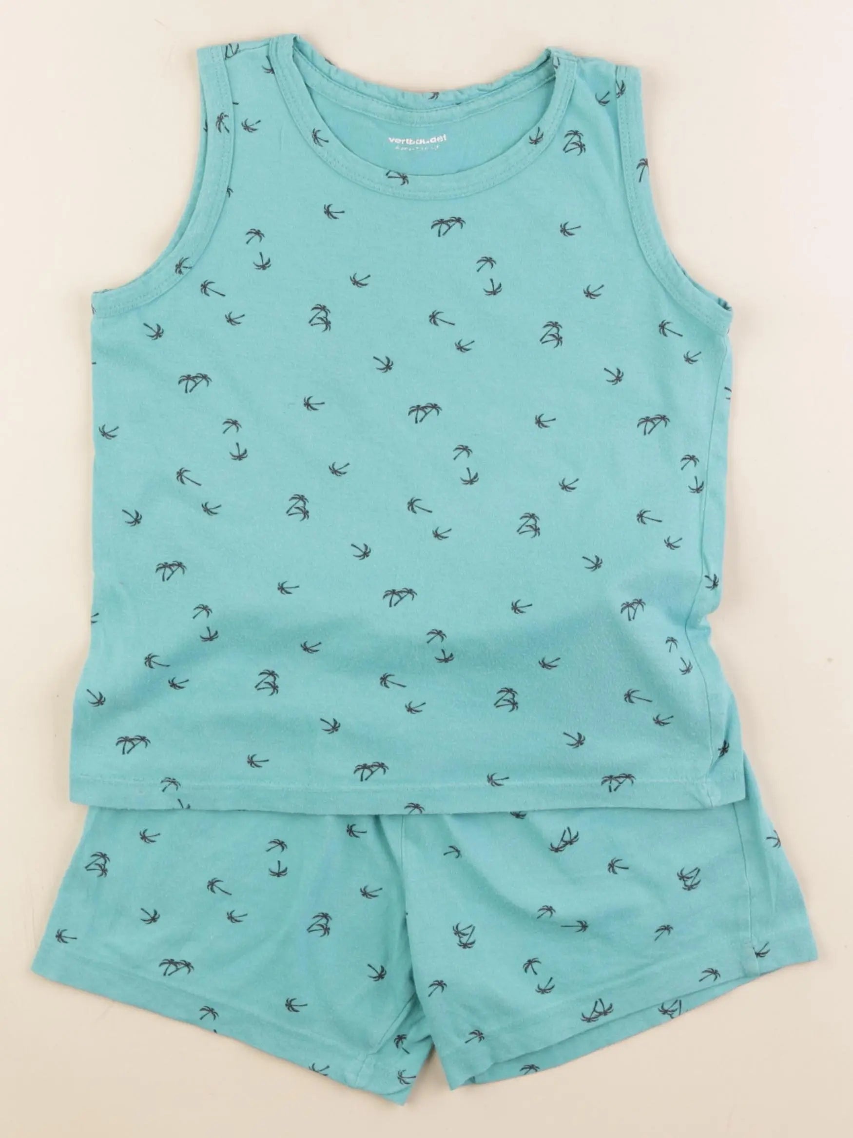 Vertbaudet - pyjama coton bleu - 6 ans
