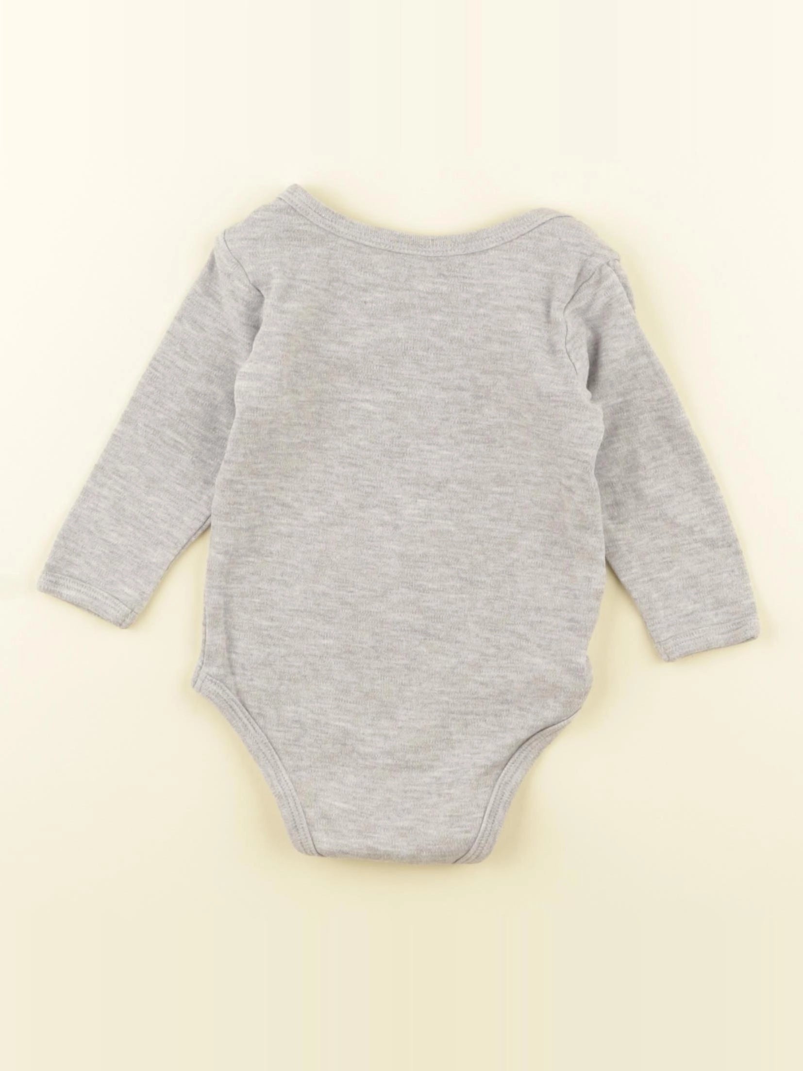 Vertbaudet - body gris - 6 mois