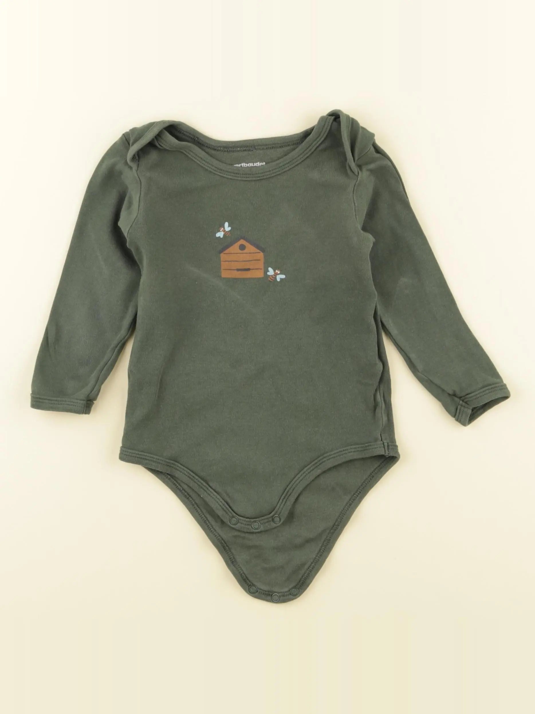 Vertbaudet - body vert - 18 mois