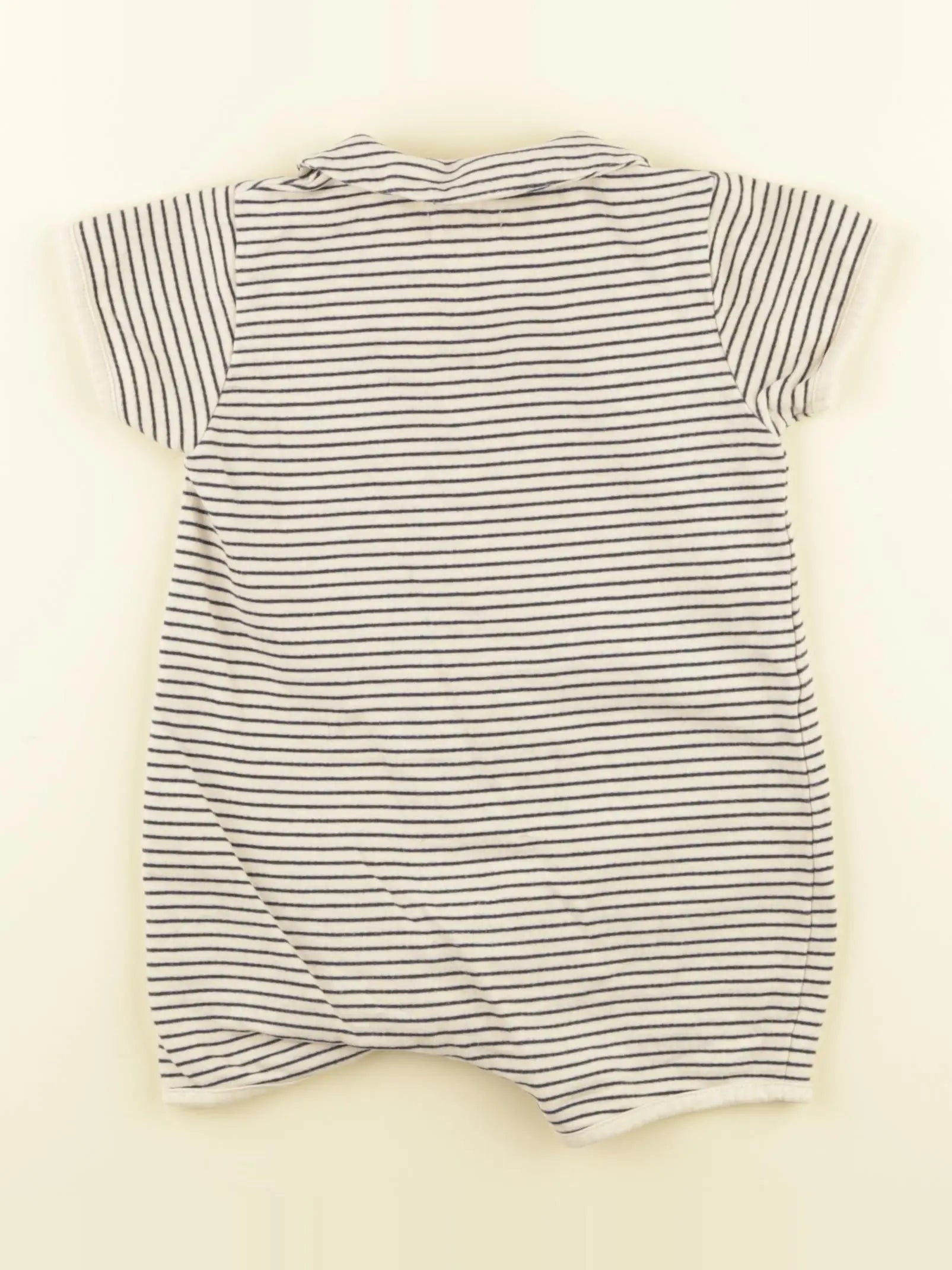 Vertbaudet - combinaison beige, bleu - 12 mois