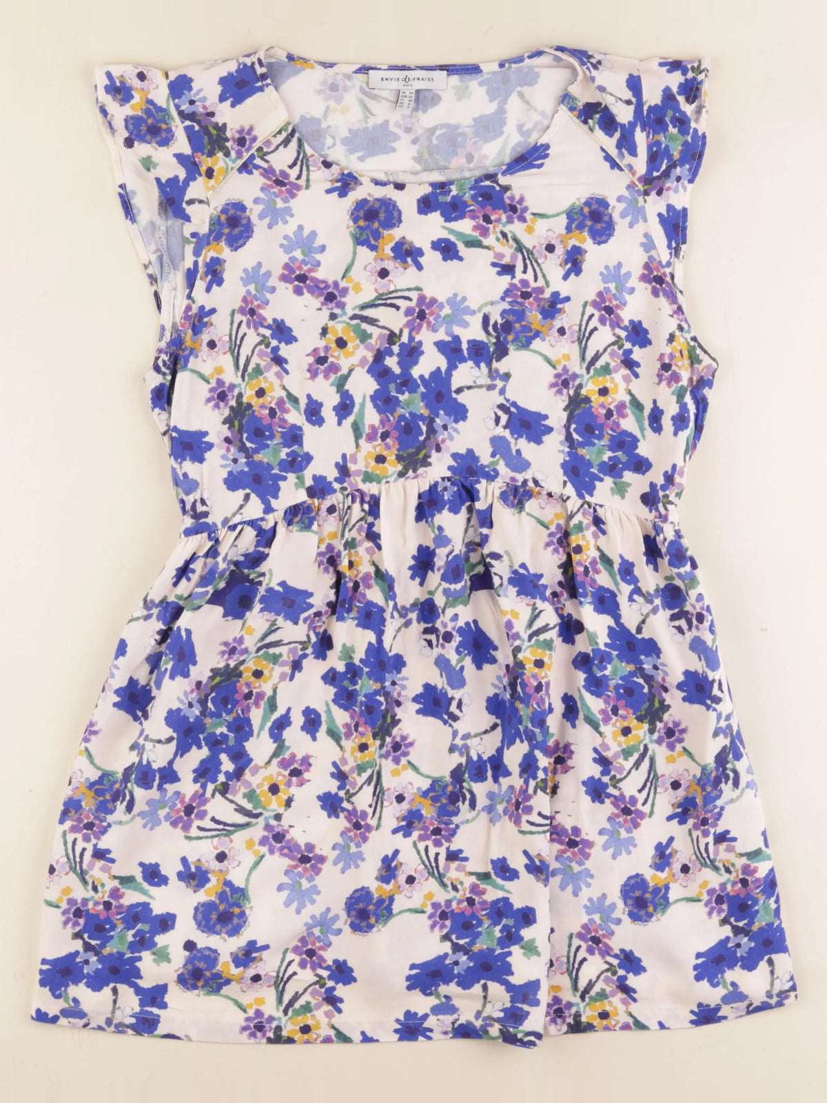 Envie de fraise - blouse grossesse bleu - 34