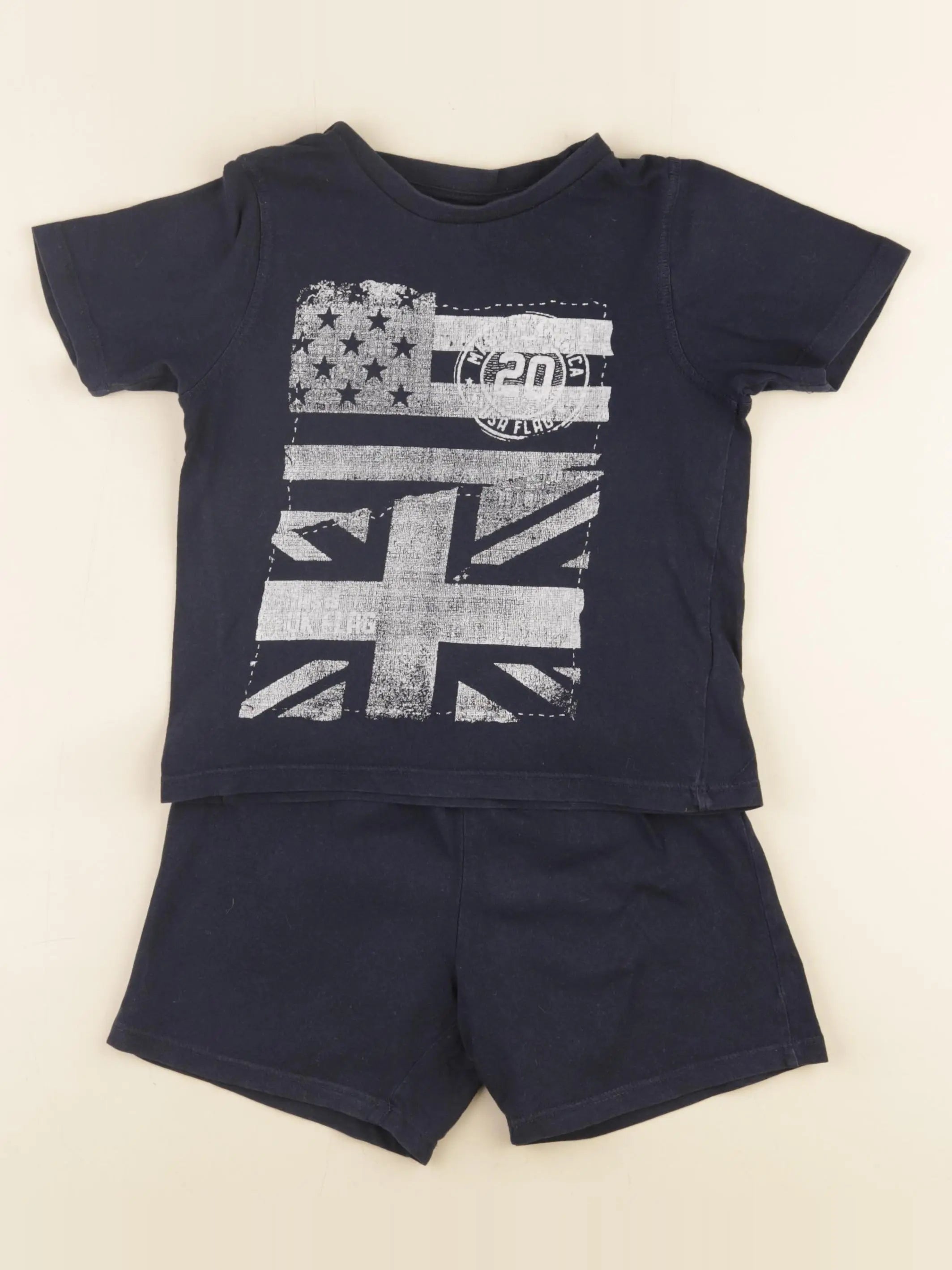 Vertbaudet - pyjama coton bleu - 5 ans