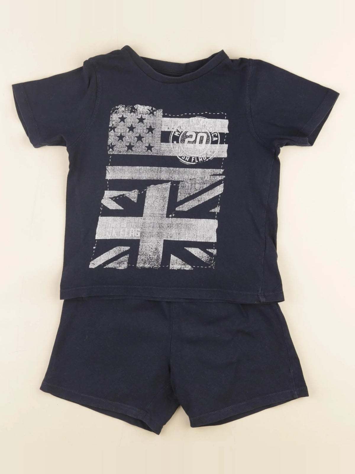 Vertbaudet - pyjama coton bleu - 5 ans