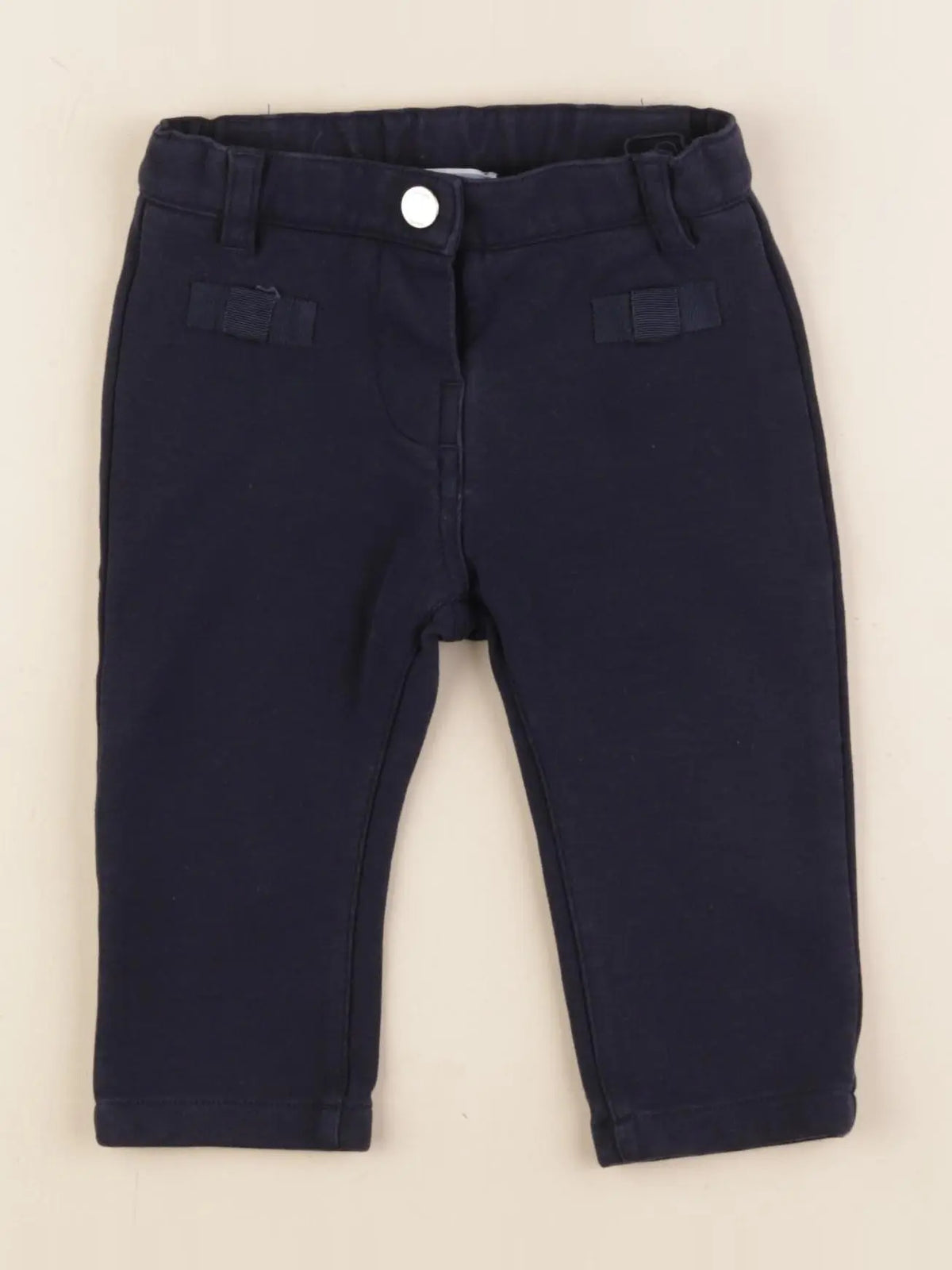 Jacadi - pantalon bleu - 12 mois