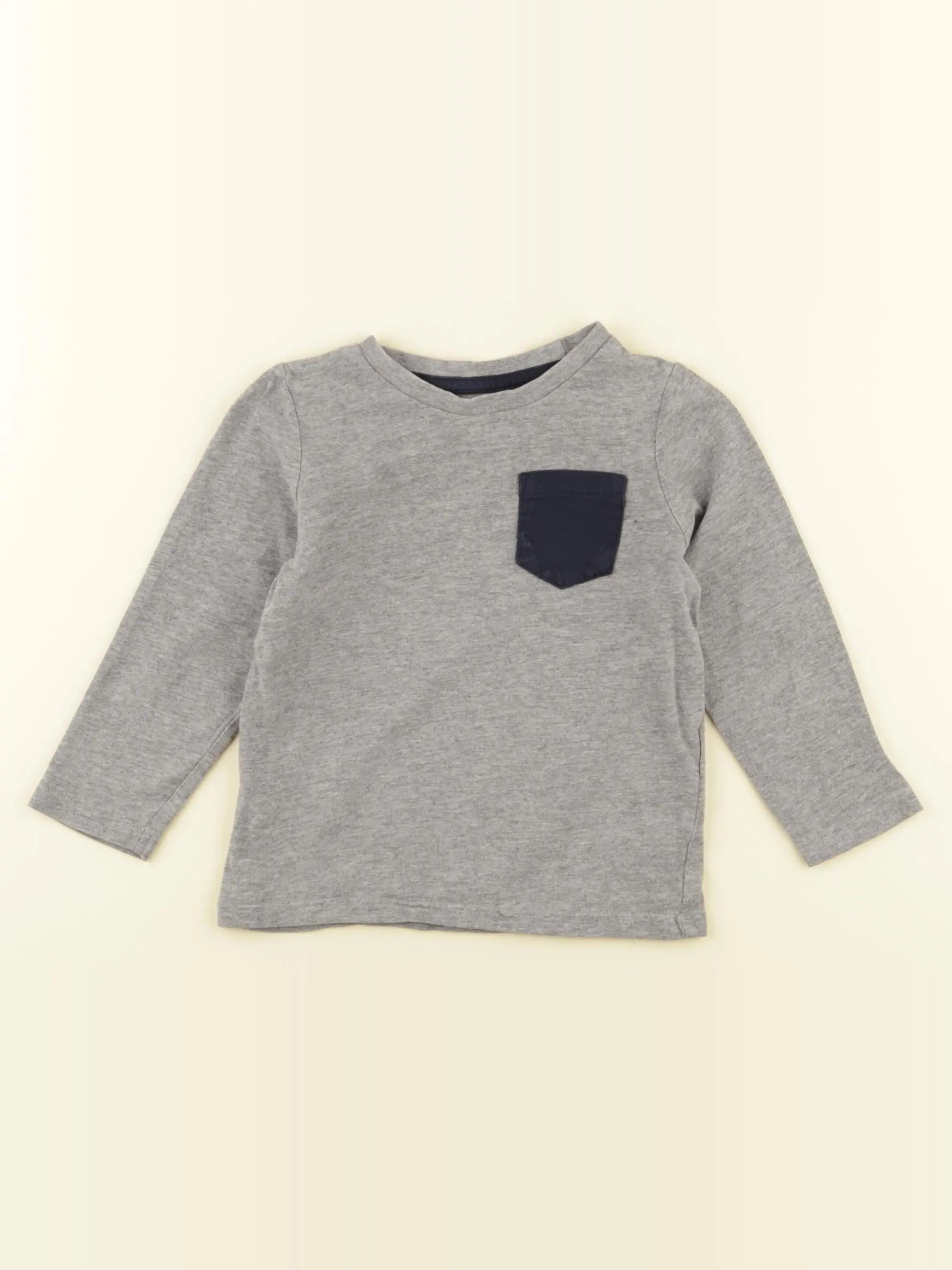 Vertbaudet - tee-shirt gris - 3 ans