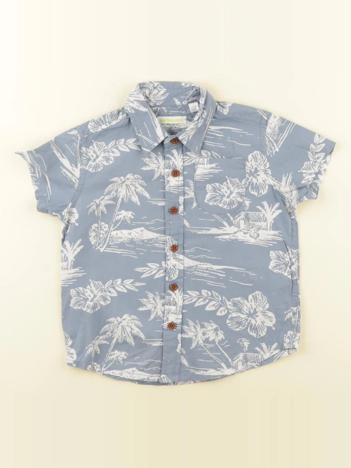 Vertbaudet - chemise bleu - 3 ans