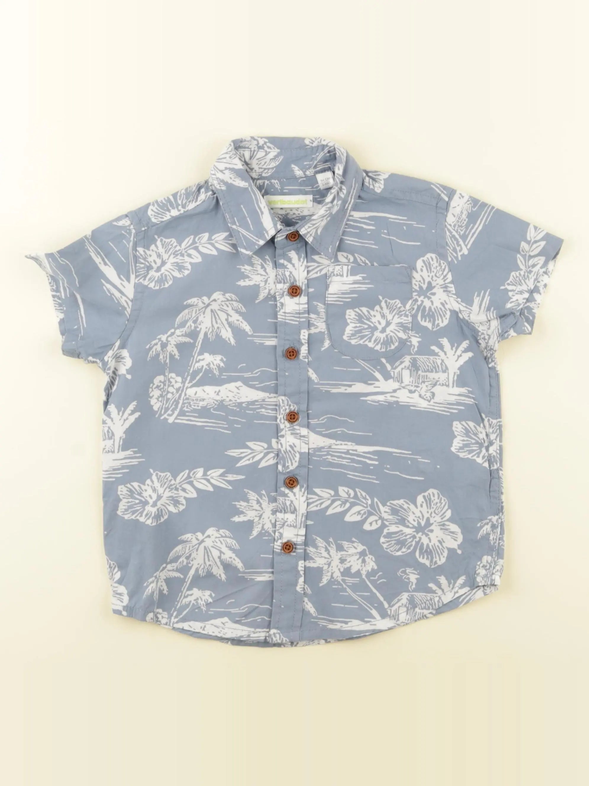Vertbaudet - chemise bleu - 3 ans