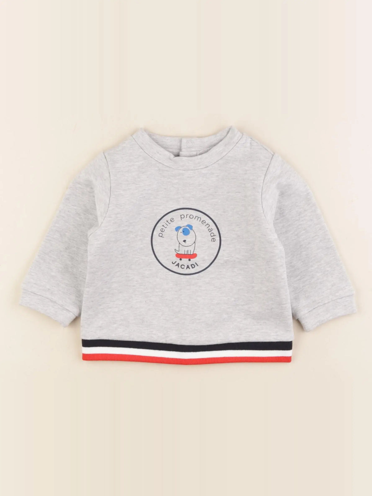 Jacadi - sweat gris - 6 mois