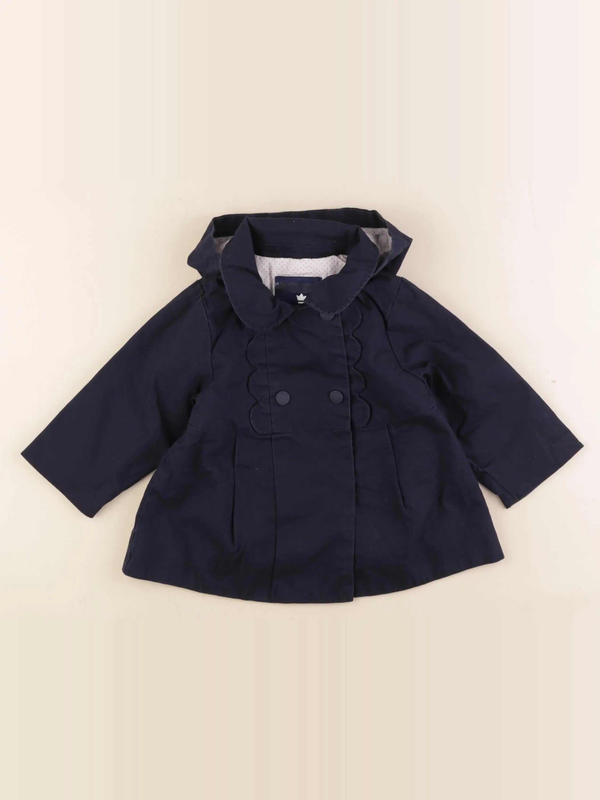 Jacadi - veste doublé bleu - 18 mois