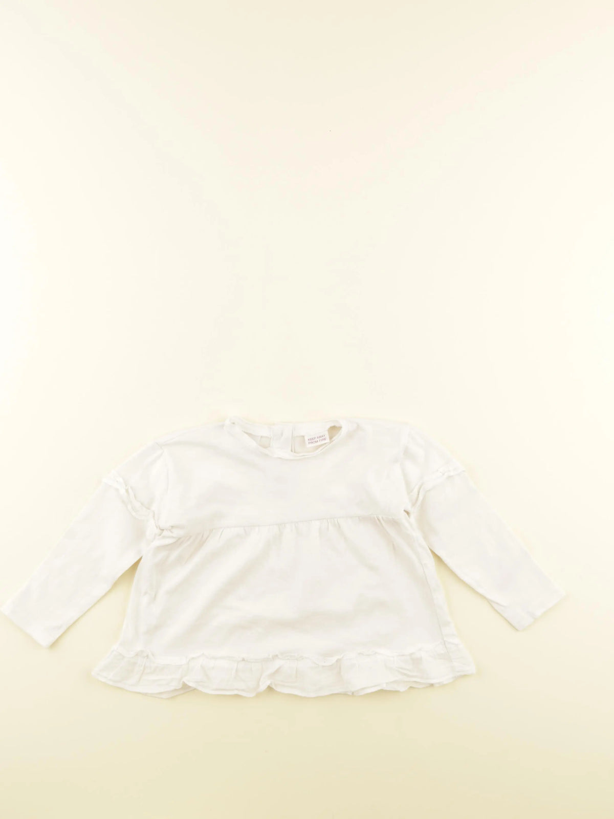 Zara - tee-shirt blanc - 6/9 mois