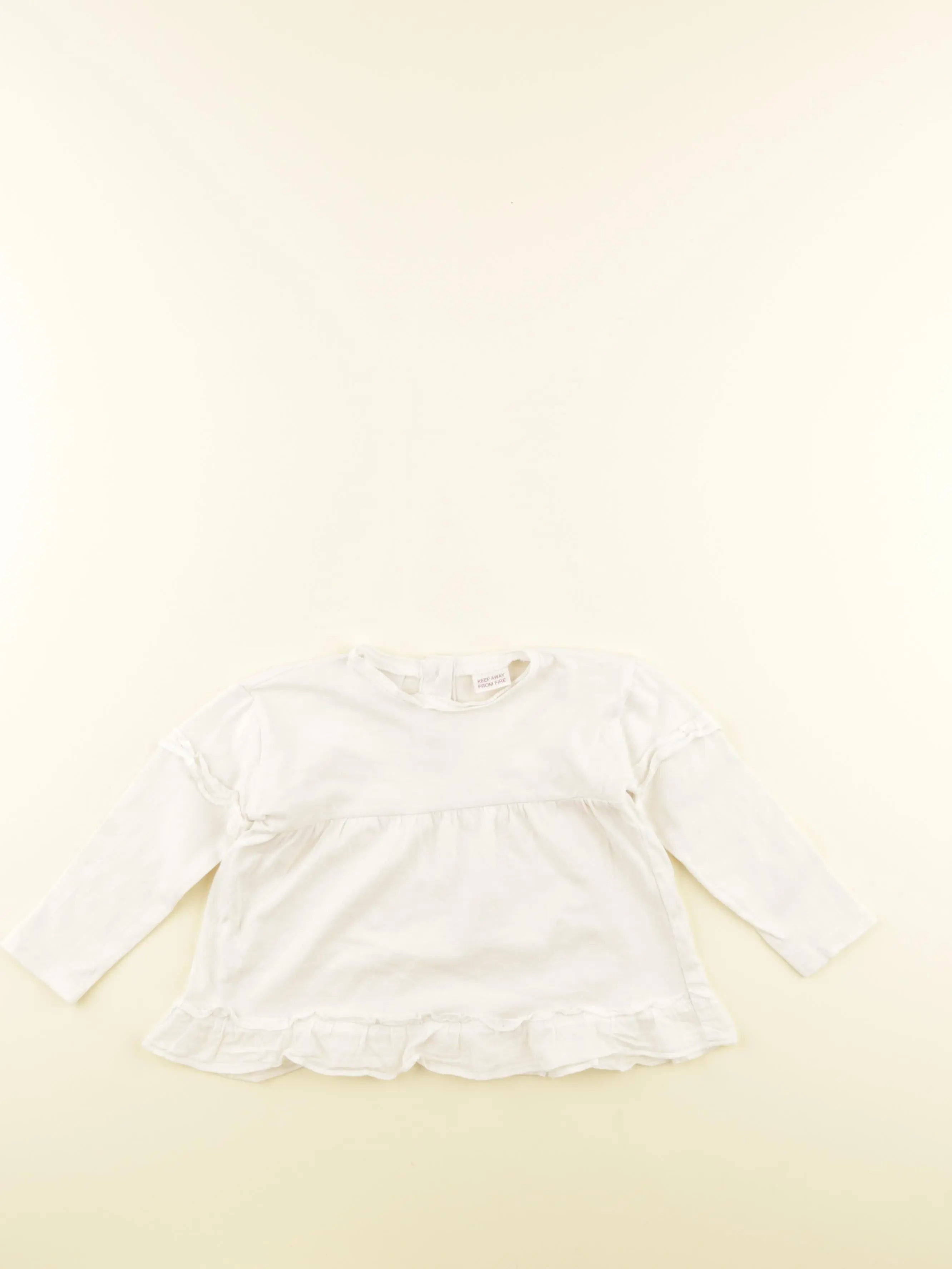 Zara - tee-shirt blanc - 6/9 mois