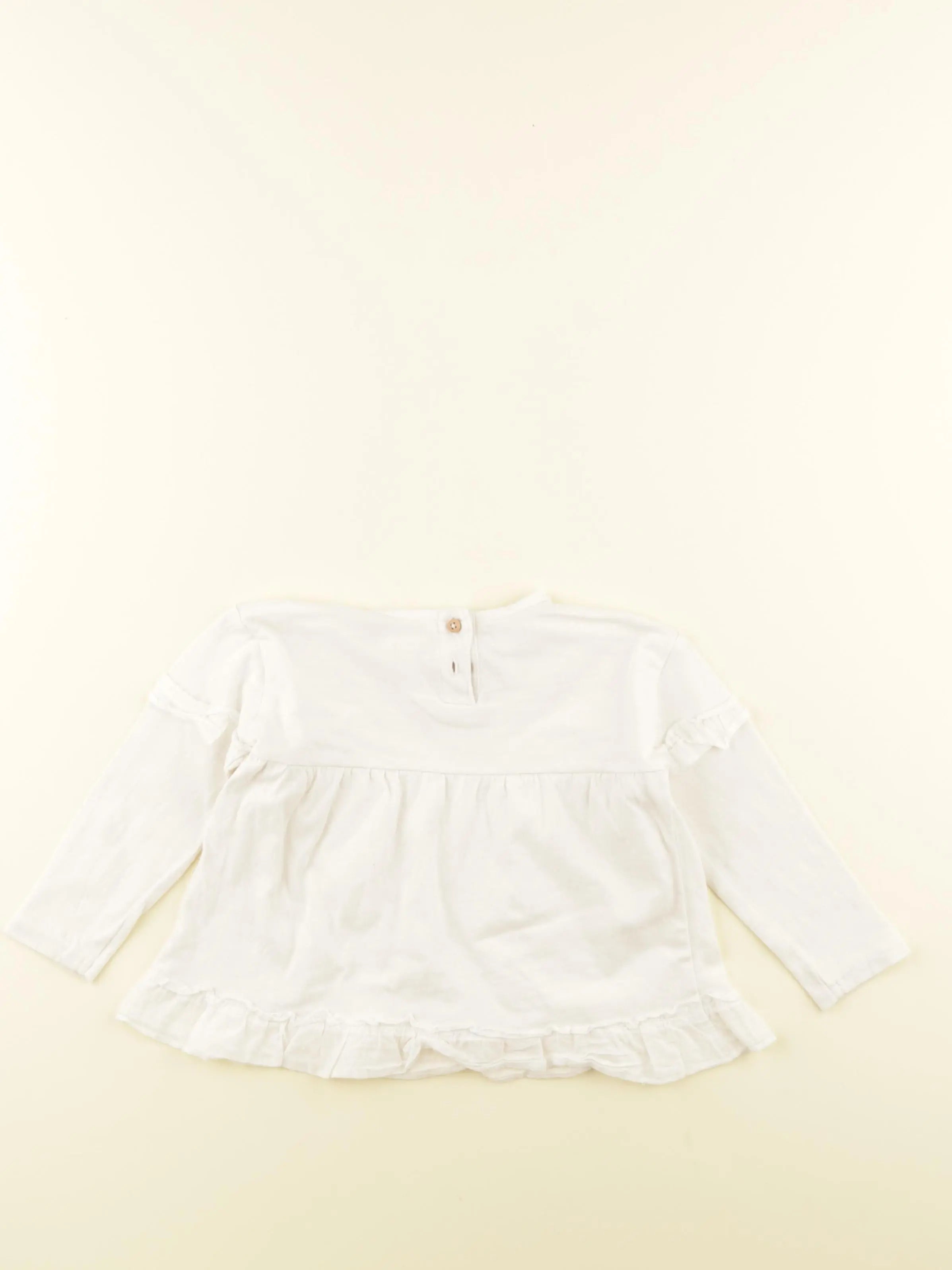 Zara - tee-shirt blanc - 6/9 mois