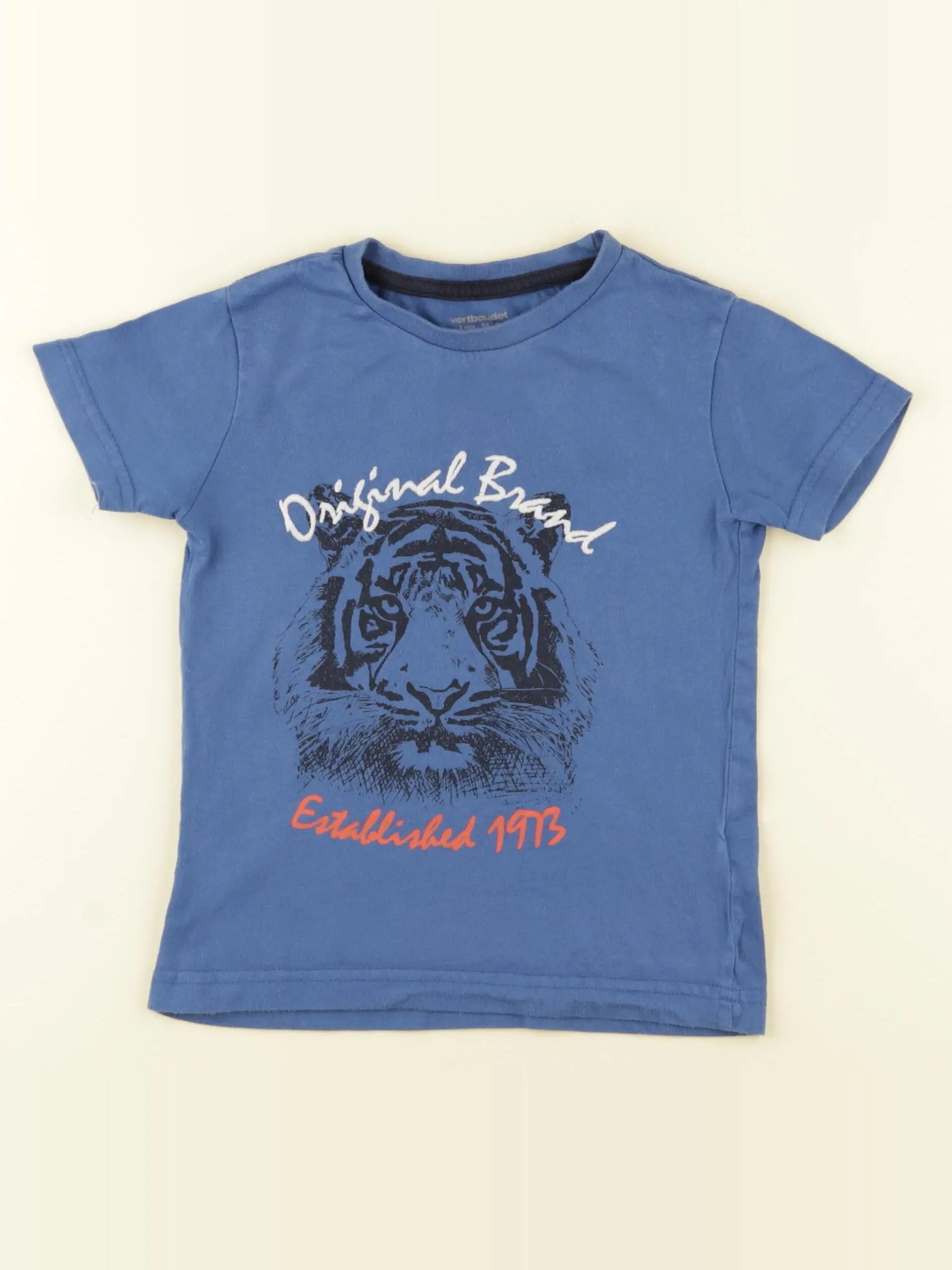 Vertbaudet - tee-shirt bleu - 3 ans