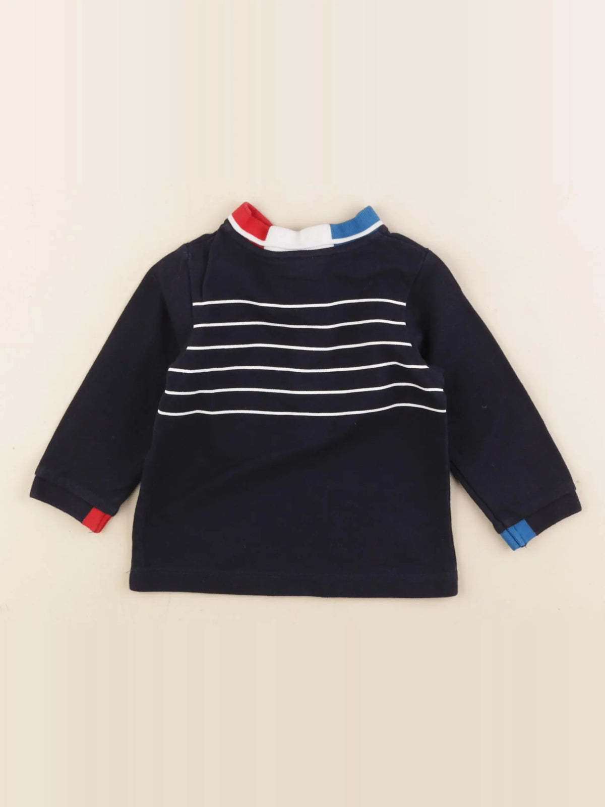 Jacadi - polo bleu - 12 mois