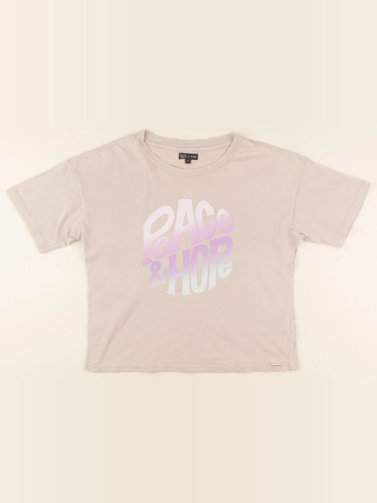 IKKS - tee-shirt beige - 14 ans