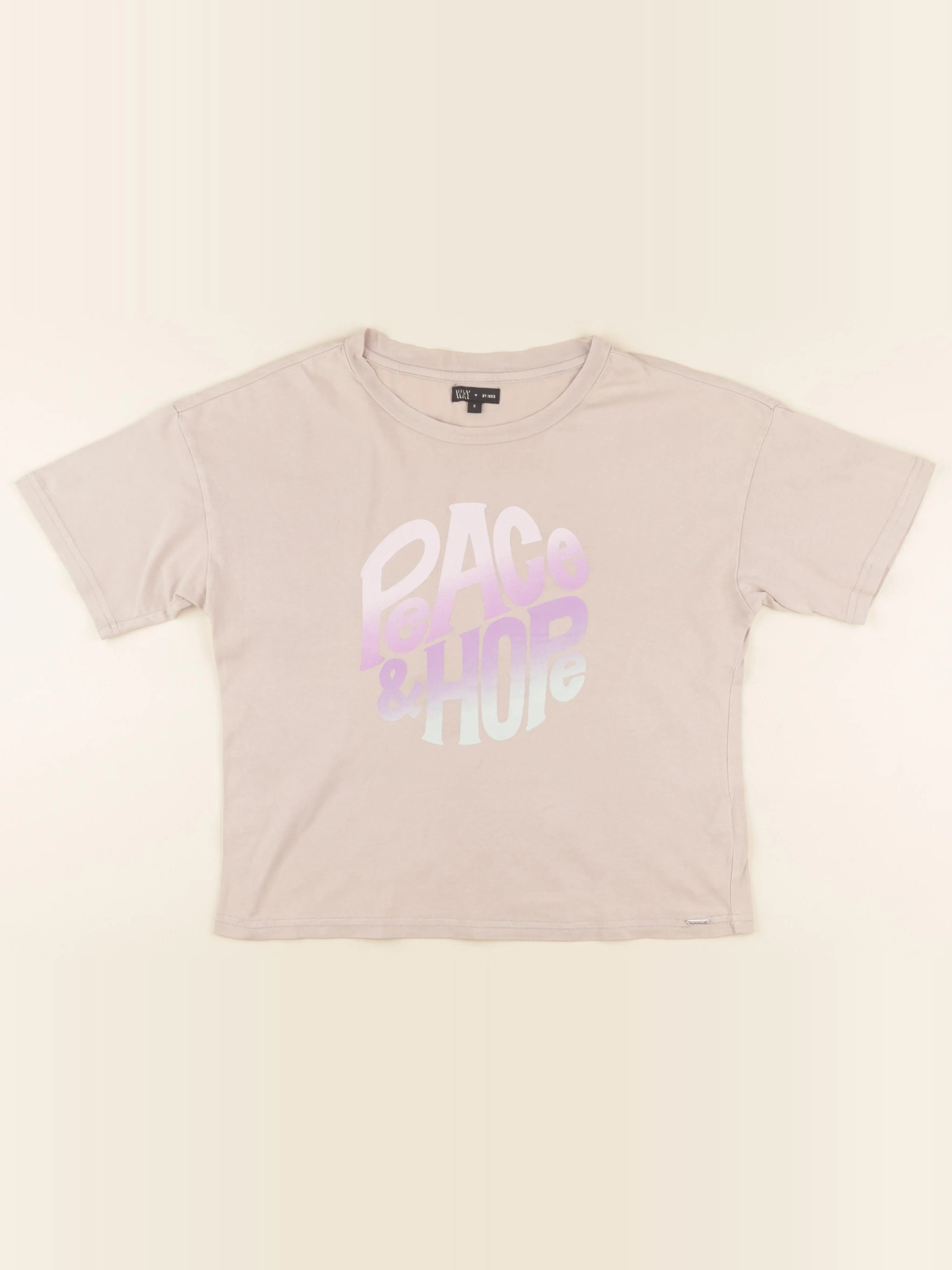 IKKS - tee-shirt beige - 14 ans